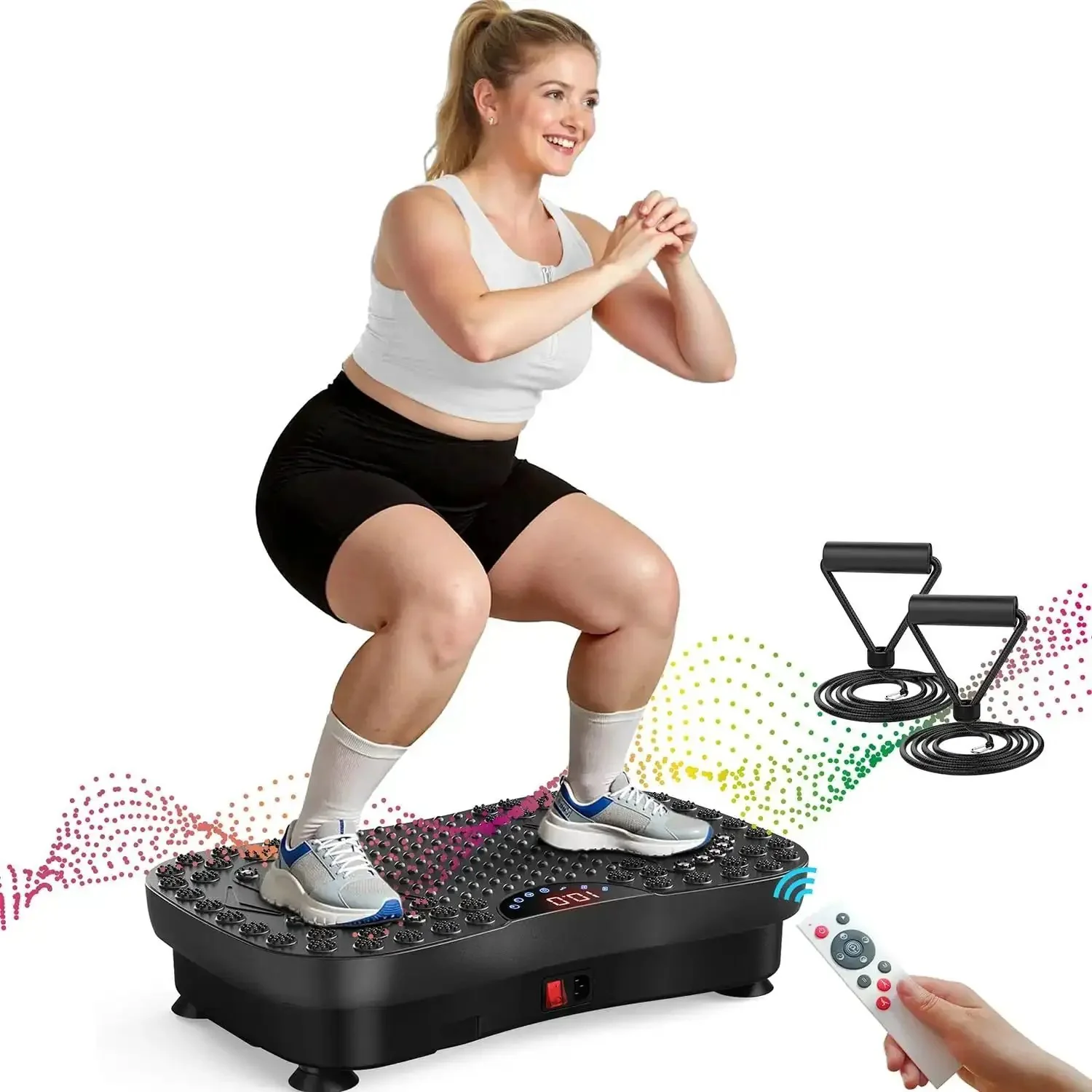 Vibration Plate Fitness Platform For Full Body Workout, Home Shaker Board, Exercise Machine For Weight Loss, Fat Burner, Shaking Fitness Pad For Women And Men