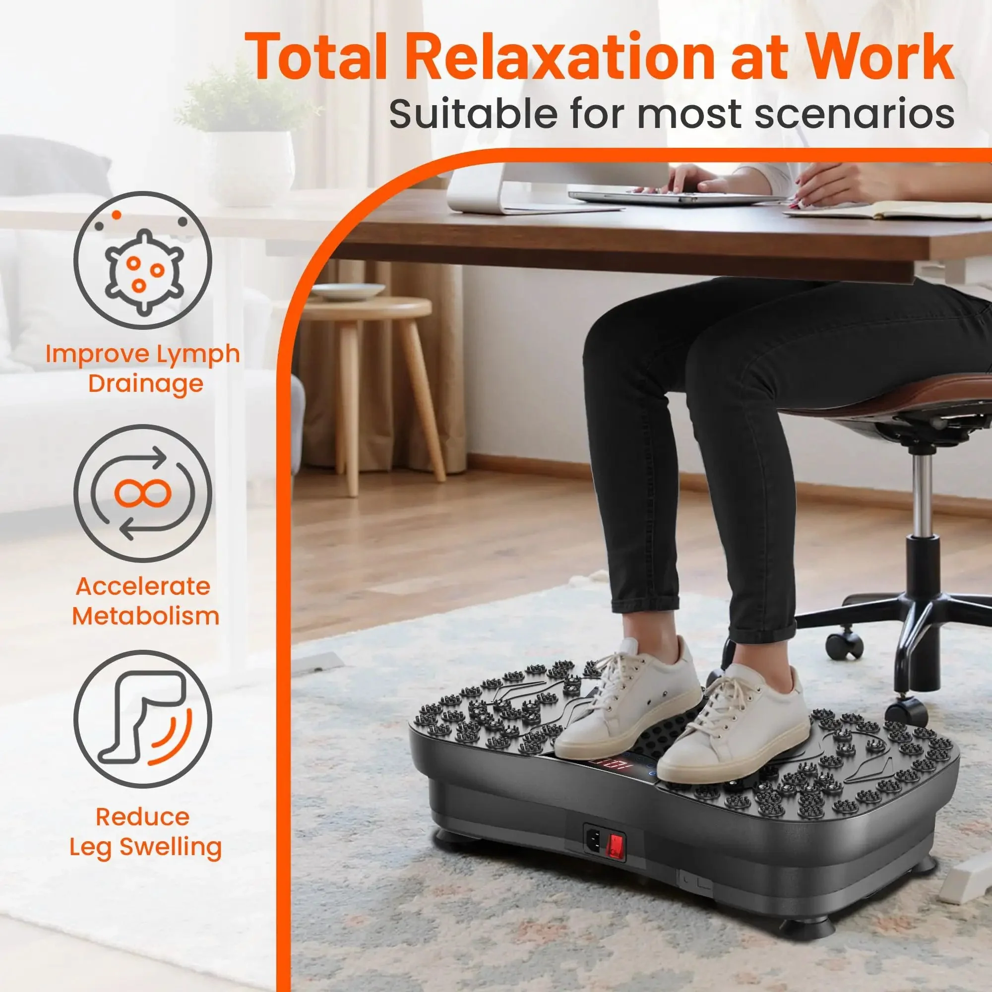 Vibration Plate Fitness Platform For Full Body Workout, Home Shaker Board, Exercise Machine For Weight Loss, Fat Burner, Shaking Fitness Pad For Women And Men - Image 5