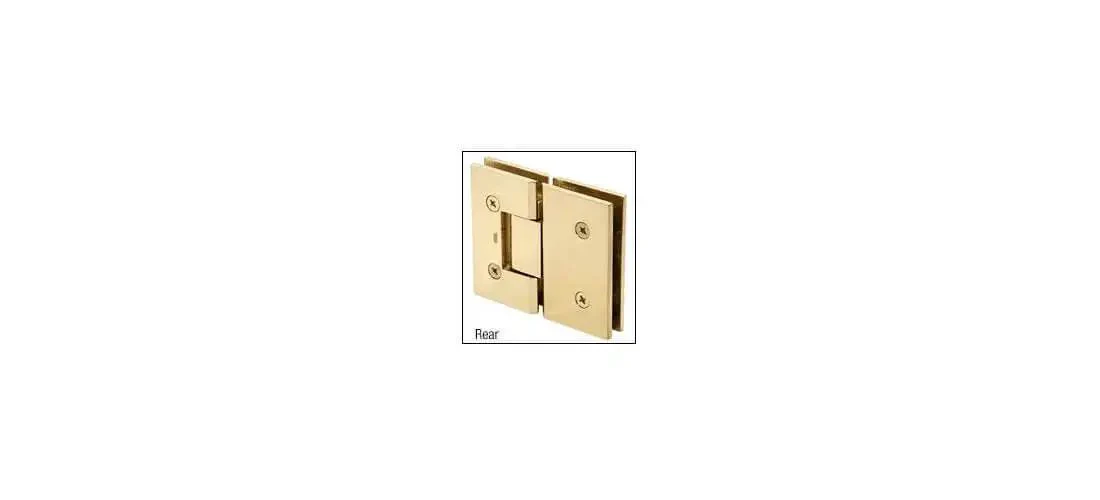 Victoria 180 Degree Glass-To-Glass Shower Hinge In Polished Chrome For Heavy Duty Doors Fits 3/8 To 1/2 Inch Tempered Glass Integrated Safety Interlock Wall Mount And Glass-To-Glass Models - Image 8