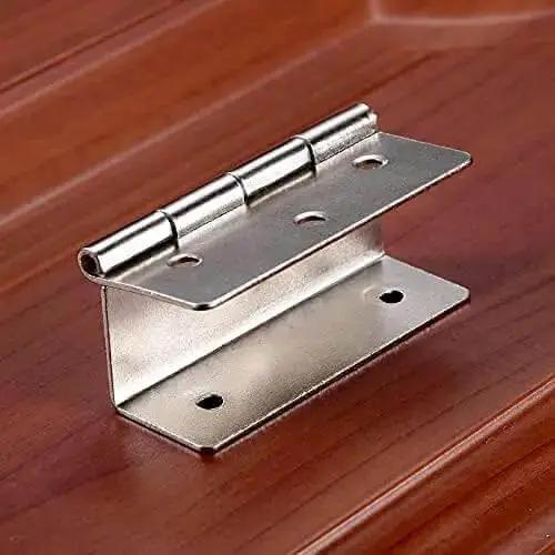 Vintage 59mm 6-Hole Three-Fold Hinges Set For Cabinets Boxes And Suitcases Durable Zinc Alloy Hardware For Jewelry Boxes And Home Decor Old-School Easy Install 10 Pack Perfect For Rustic Furniture Luggage And Wooden Creations - Image 4