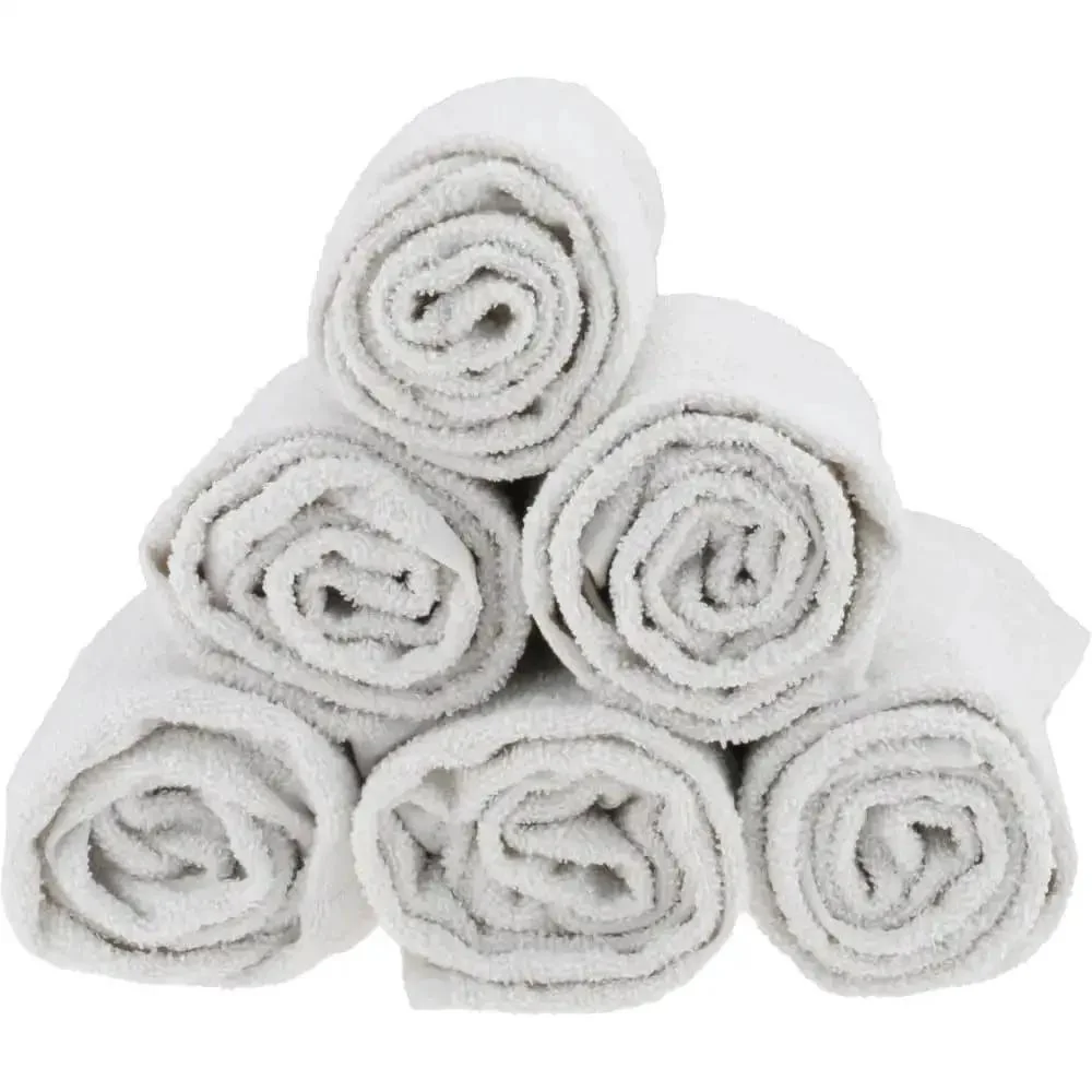 Virgin Terry Cotton Towels White 40 Inch Long 20 Inch Wide Box Pack 5 Lb Absorbent Bath Towels Medium Lint Soft Durable Perfect For Home Spa And Salon Use - Image 3