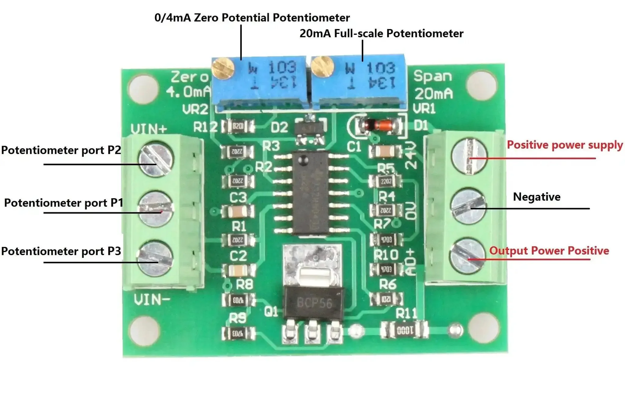 Voltage To Current Converter Module 0-10V To 4-20mA Signal Output With Adjustable Current Range No Fuss Plug And Play Setup For PLC Debugging Inverter Control Instrumentation Testing Valve Control LED Testing - Image 7