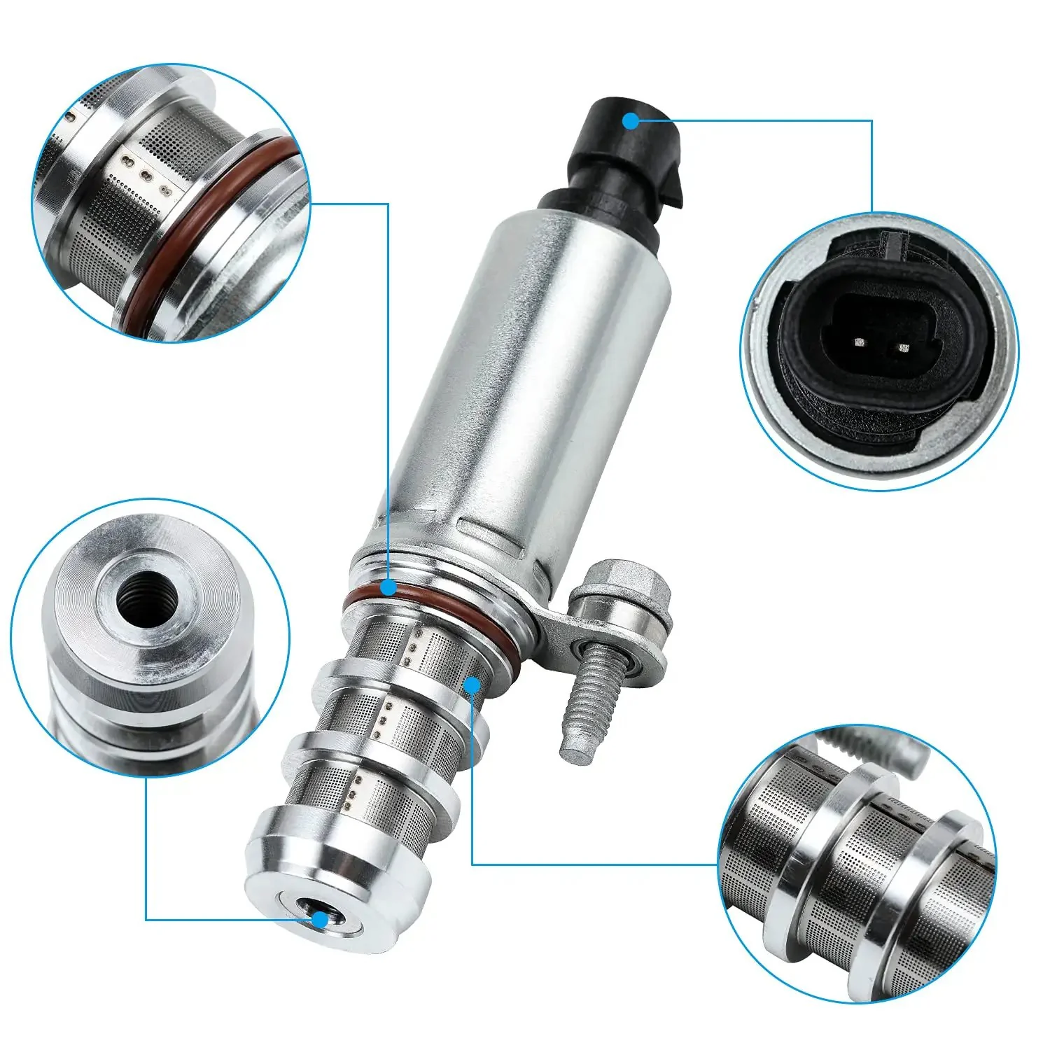 Vvt Solenoid Intake And Exhaust Camshaft Position Actuator Valve Kit For Chevy Equinox Malibu Cobalt Hhr GMC Terrain Buick Pontiac 2.0L 2.2L 2.4L Replaces 12655421 12655420 Fixes P0010 P0011 P0013 P0014 And Restores Smooth Idle And Better Fuel Economy - Image 9