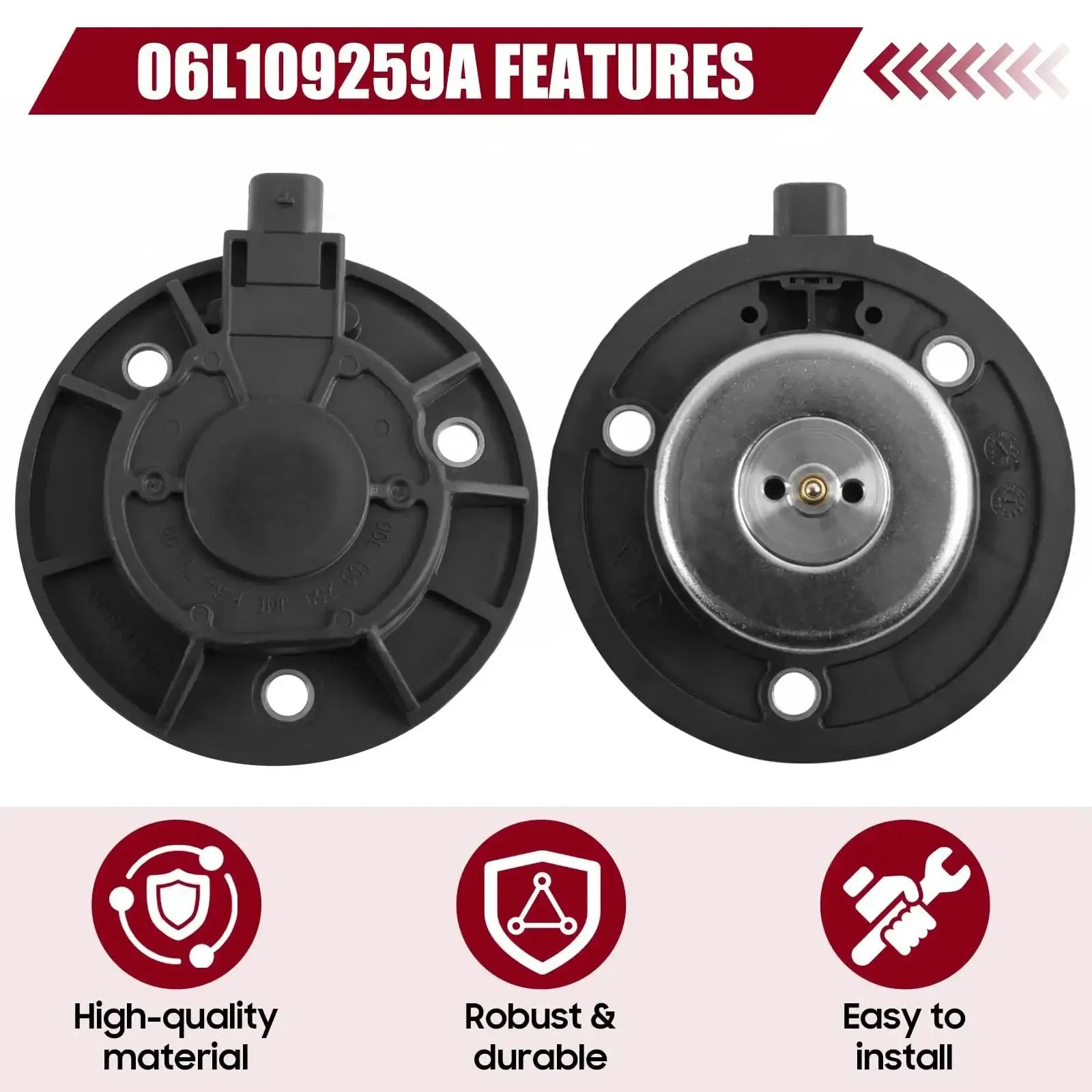 VW VVT Solenoid Replacement for Audi and VW Cars Engine Variable Valve Timing Solenoid Fits Golf GTI Passat Jetta Tiguan Eos CC Beetle A3 A4 A5 A6 S3 Q3 Q5 Q7 TT Allroad Quattro Sportback 06L109259A 06L109259D - Image 4