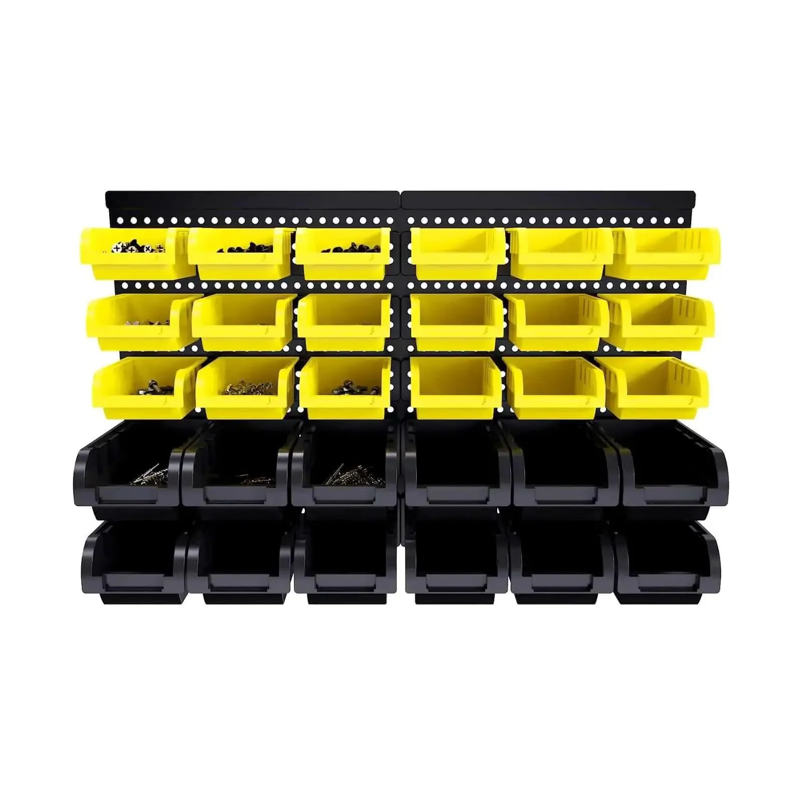 Wall Mount 30 Piece Bin Set For Nuts Bolts Screws Nails And Small Hardware Removable Adjustable Pro Grade Organizer Rack For Garage Workshop Pegboard And Tool Areas - Image 3