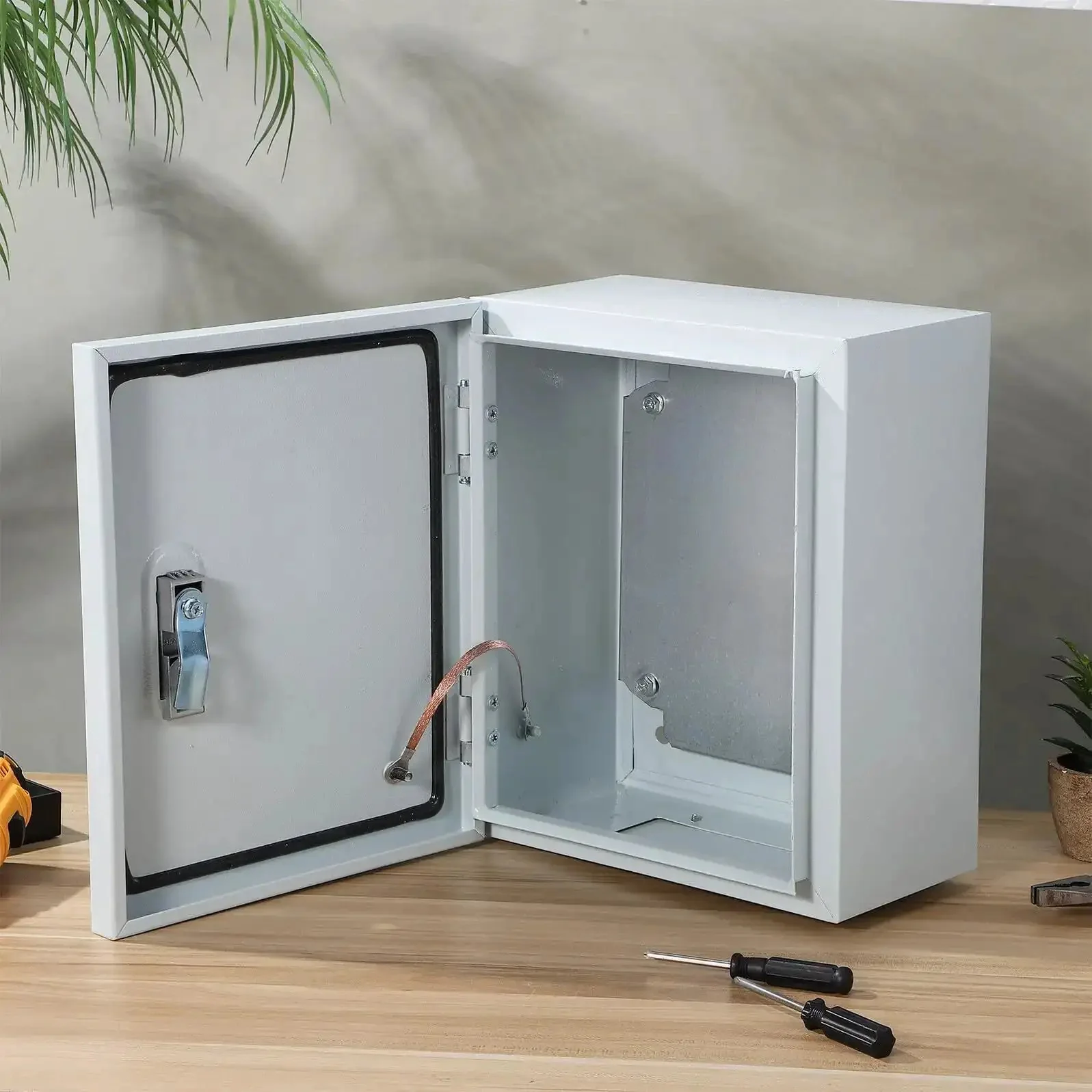 Wall Mount Electrical Enclosure Box 250x300x140mm Heavy Duty Metal Distribution Panel Splashproof Junction Box For Indoor And Outdoor Use Tough As Nails Weatherproof Electrical Cabinet For Safe Power Distribution And Equipment Protection - Image 2