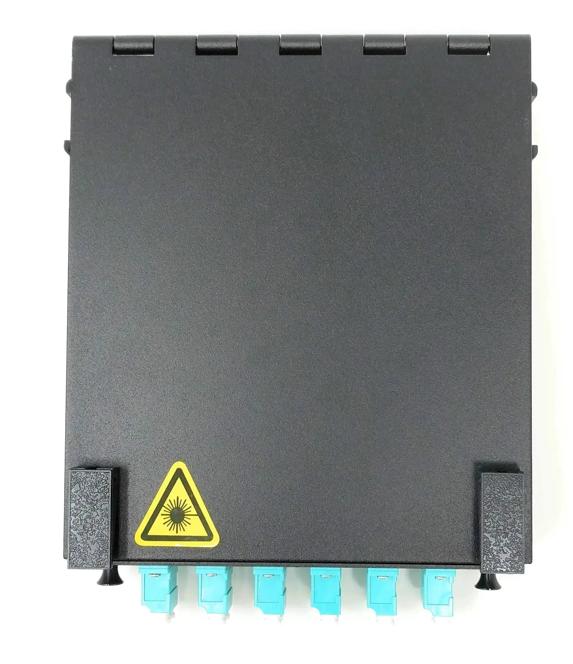 Wall Mount Fiber Enclosure With Spool And Loaded 6 Port LC UPC OM3 Multimode Duplex LGX Panel Black Pro Grade Build For Easy Data Center Cabling And Rack Ready Organization - Image 5