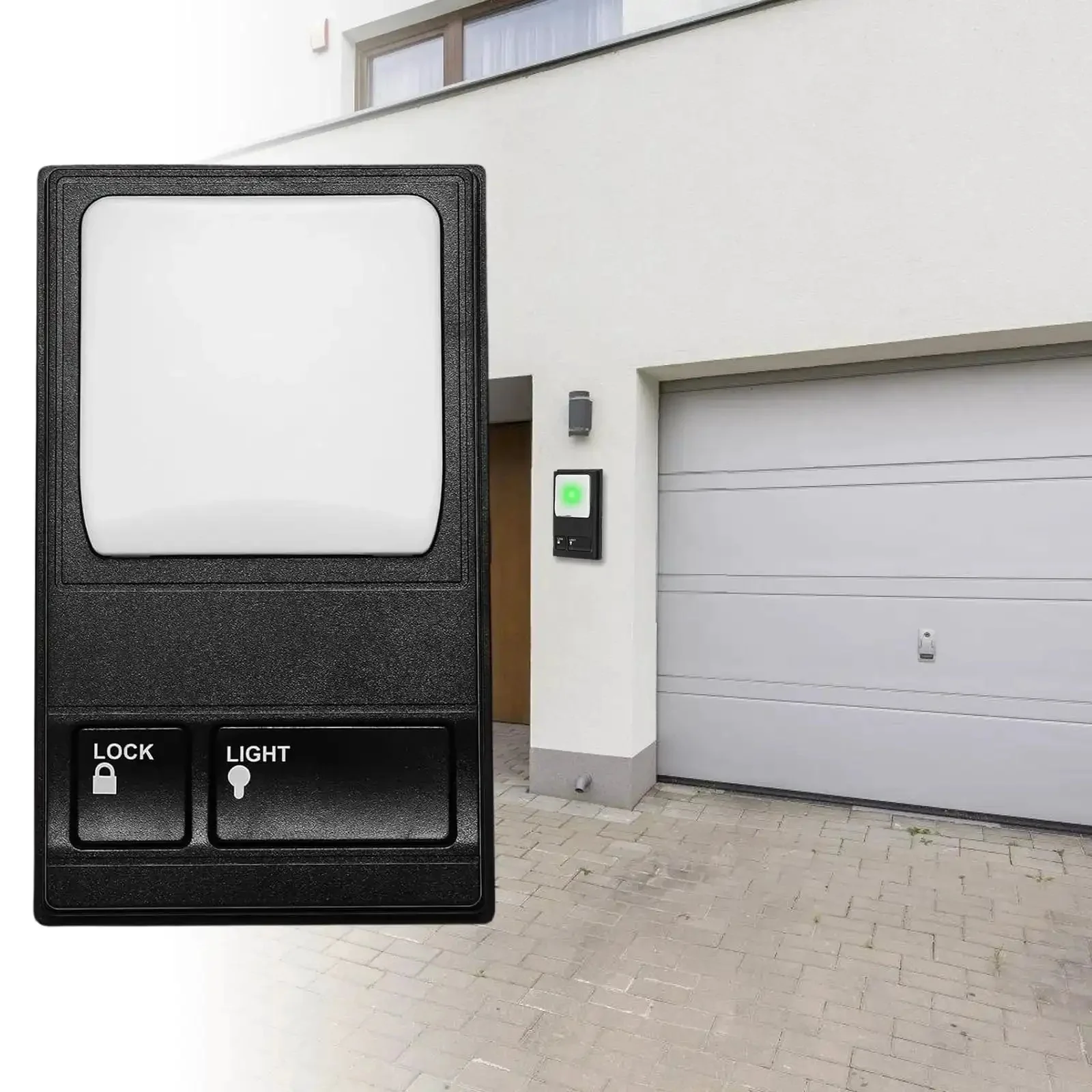 Wall Mount Garage Door Control Panel Switch For Plug And Play Opener Setup, Multi Function Controller Compatible With 390MHz And 315MHz Systems, Works With 78LM 81LM 371LM And 971LM Receivers, Not For Yellow Learning Button Models - Image 7