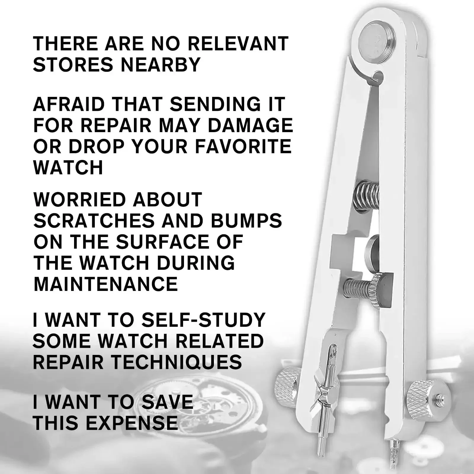 Watch Spring Bar Tool Kit With Pliers And 10 Tips, Pin Bar Tweezers For Quick Disassembly And Strap Replacement, Durable Aluminum Alloy Build In Silver, Easy To Use, DIY Friendly Gear For Everyday Watch Lovers - Image 3