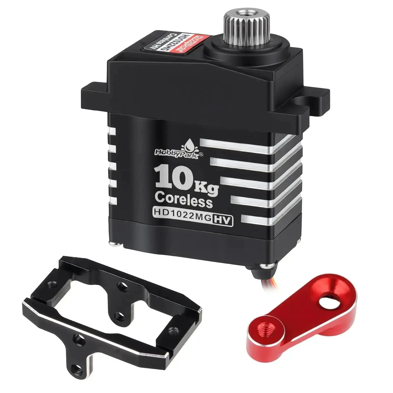 Waterproof Beefed Up 10Kg Torque Steering Servo With Coreless Motor And Metal Gear Includes Servo Mount Bracket And Arm Set For 1 18 Scale Crawler Cars TRX4M Compatible Upgrade