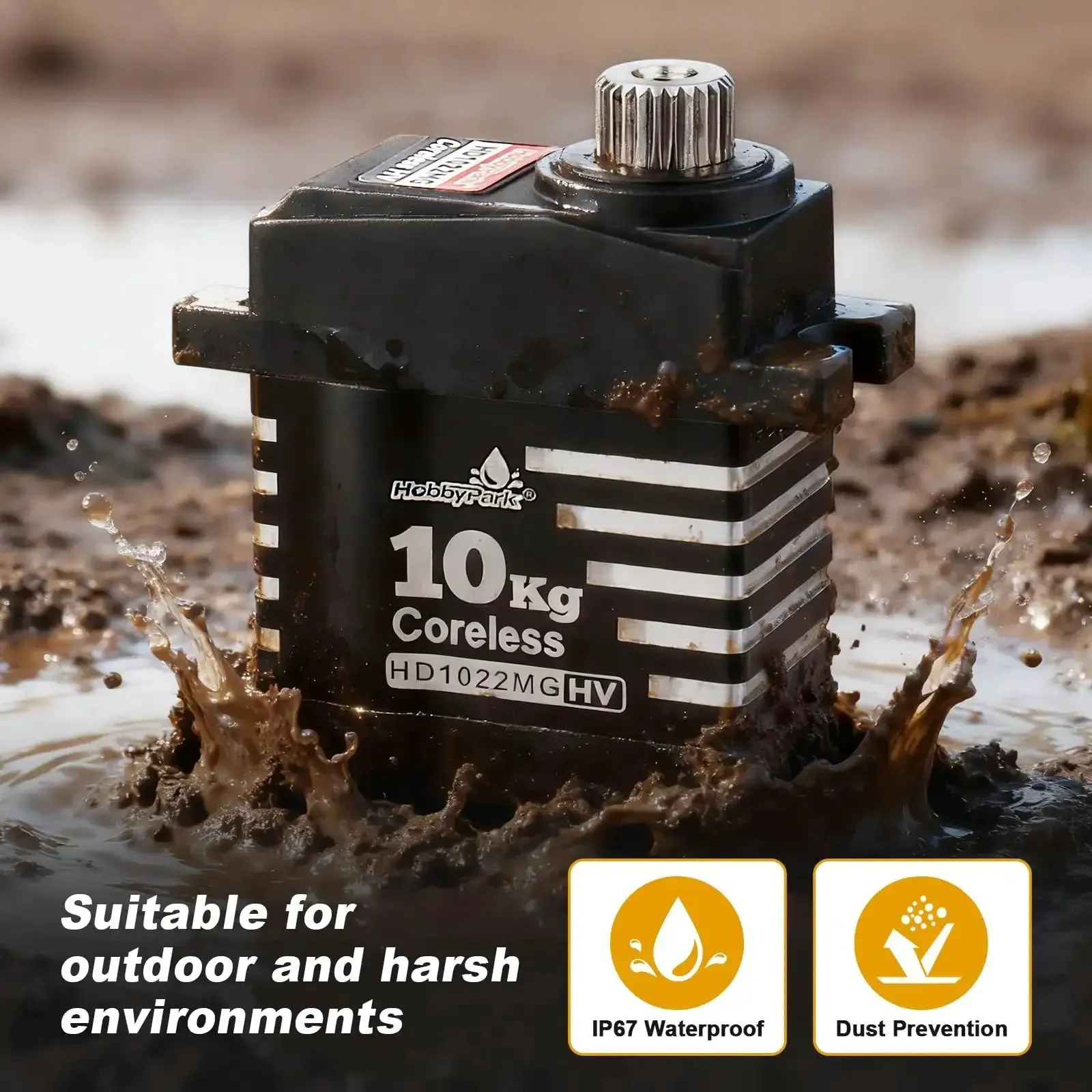 Waterproof Beefed Up 10Kg Torque Steering Servo With Coreless Motor And Metal Gear Includes Servo Mount Bracket And Arm Set For 1 18 Scale Crawler Cars TRX4M Compatible Upgrade - Image 8
