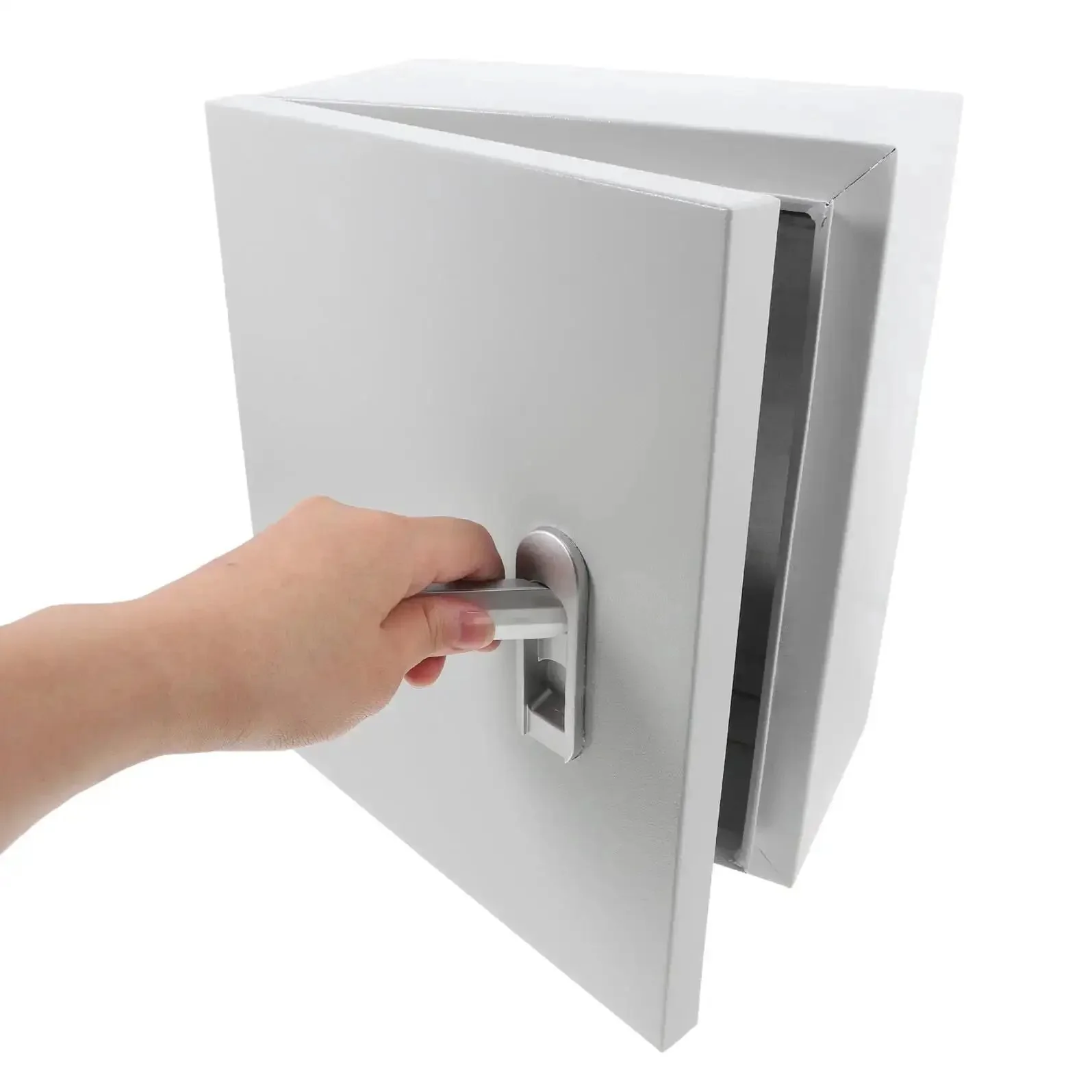Waterproof Electrical Enclosure Box 25x30x14 Cm Plastic Vertical Distribution Cabinet For Outdoor Low Voltage Control Panels Durable Weatherproof Junction Box With Removable Galvanized Mounting Plate - Image 8