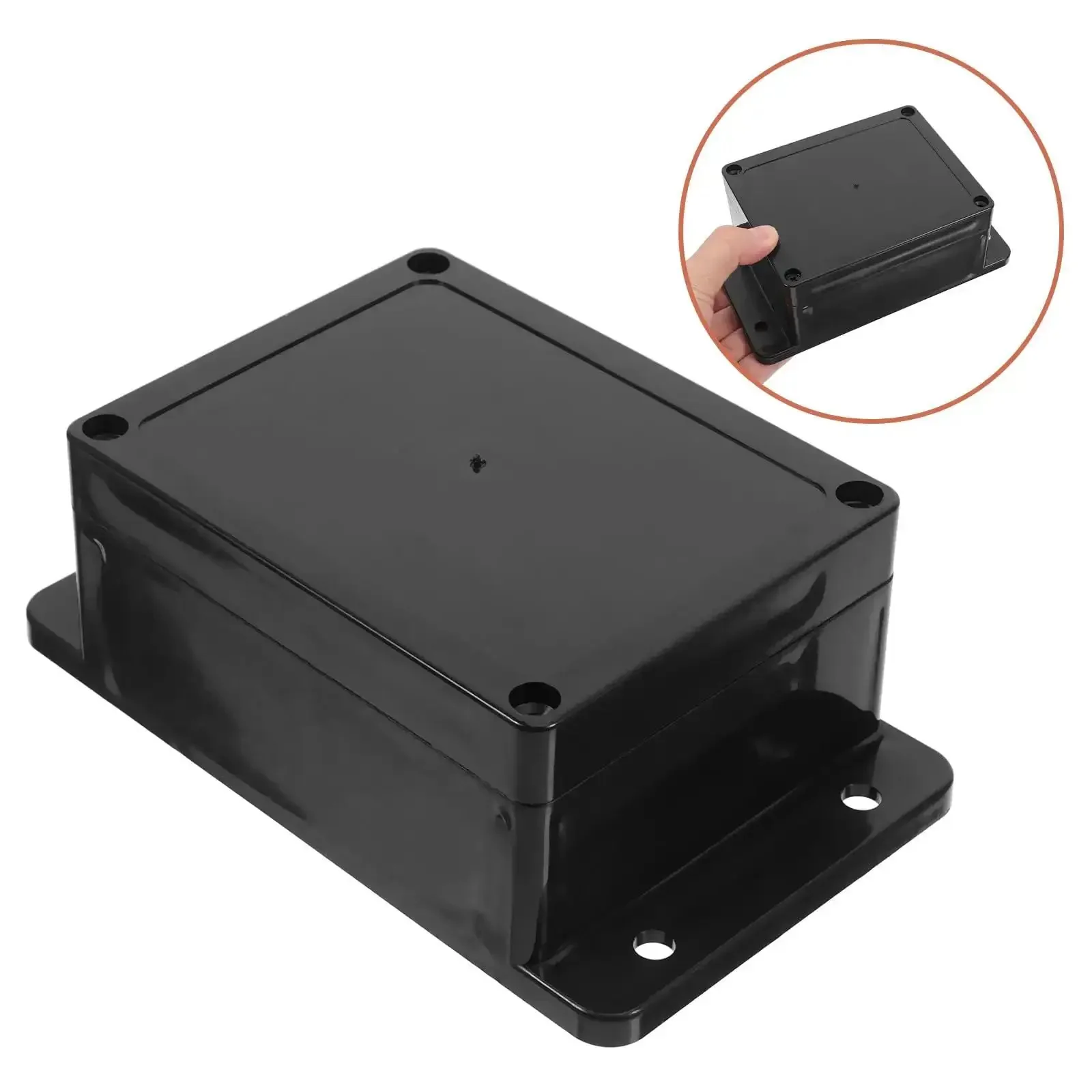 Waterproof Electrical Junction Box Enclosure 115x90x55mm With Mounting Ear For Indoor Or Outdoor Electrical Panel And Switch Control Durable Plastic Weatherproof Shield For Safe Power Wiring - Image 2