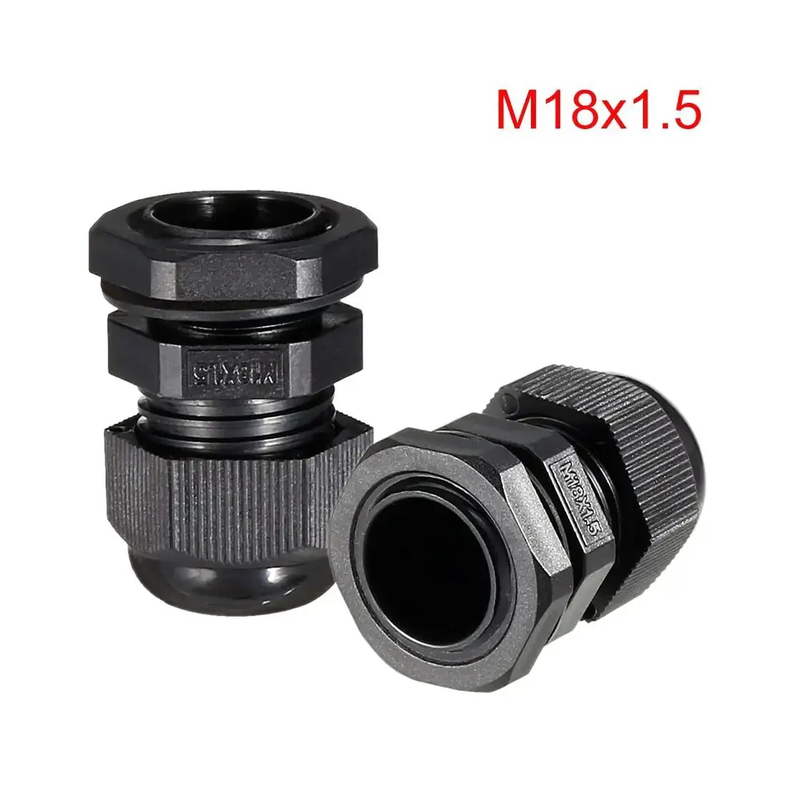 Waterproof M18 Cable Gland Connector Nylon Wire Glands Joint For 5mm To 10mm Wires Five Pack No Fuss Easy Install Anti Loosening Lock Durable Weatherproof Sealing For Outdoor And Industrial Use - Image 6