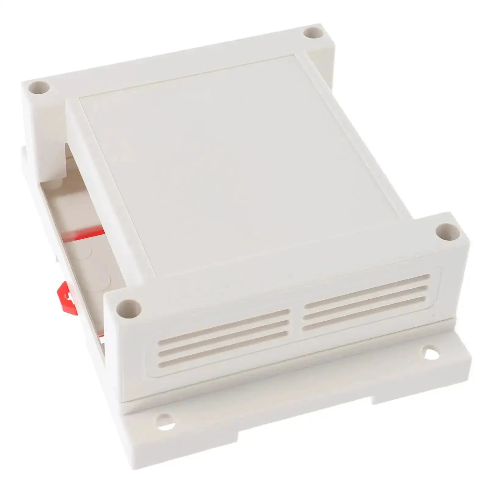 Weatherproof Outdoor Electrical Junction Box In Gray Flame Retardant ABS Plastic Industrial Enclosure For Wall Sockets And Control Panels Durable Outdoor Instrument Box