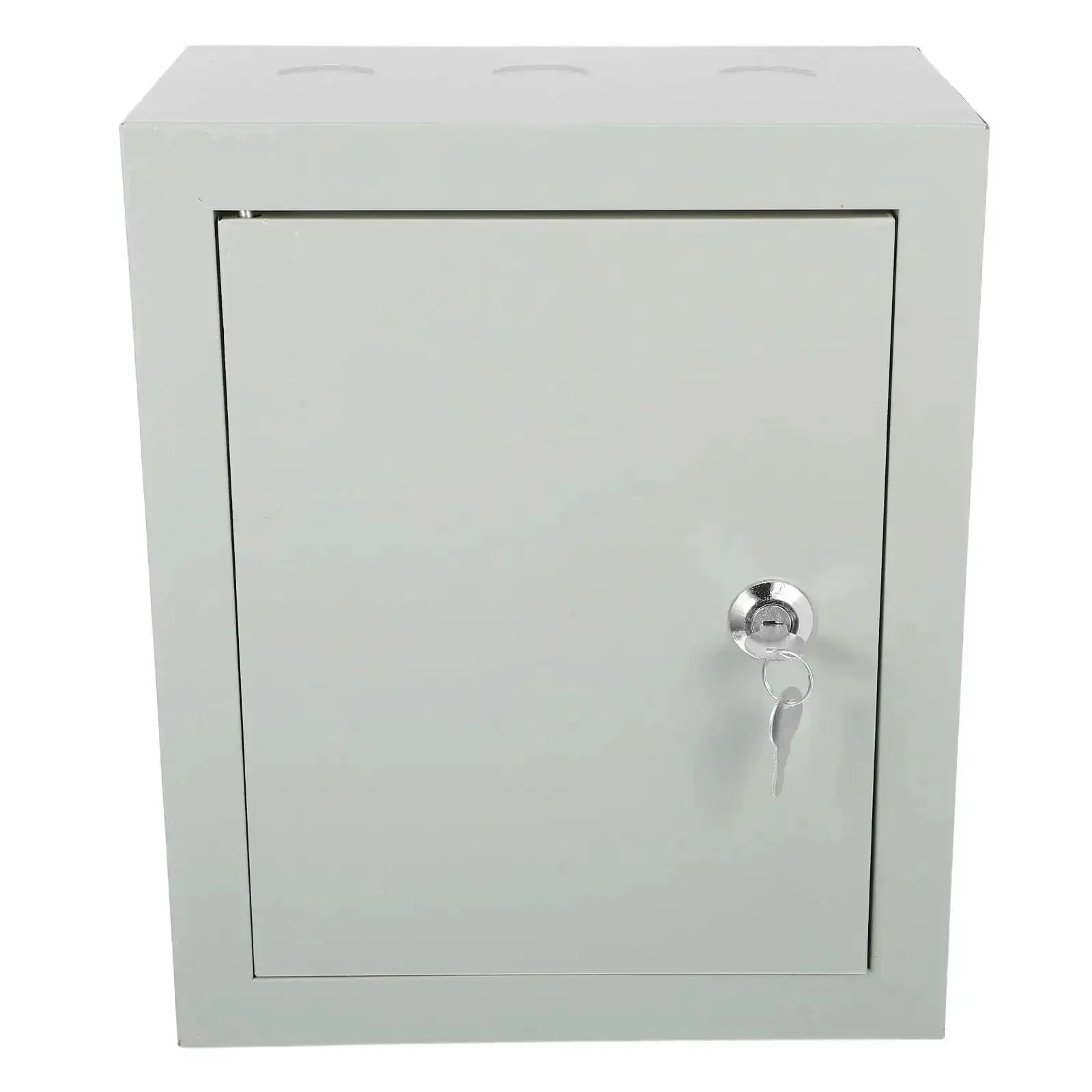 Weatherproof Outdoor Electrical Junction Box With Beefy Rugged Iron Enclosure And Mounting Plate Dustproof And Waterproof Exterior Panel Box For Cable Protection Durable Outdoor Electronics Housing