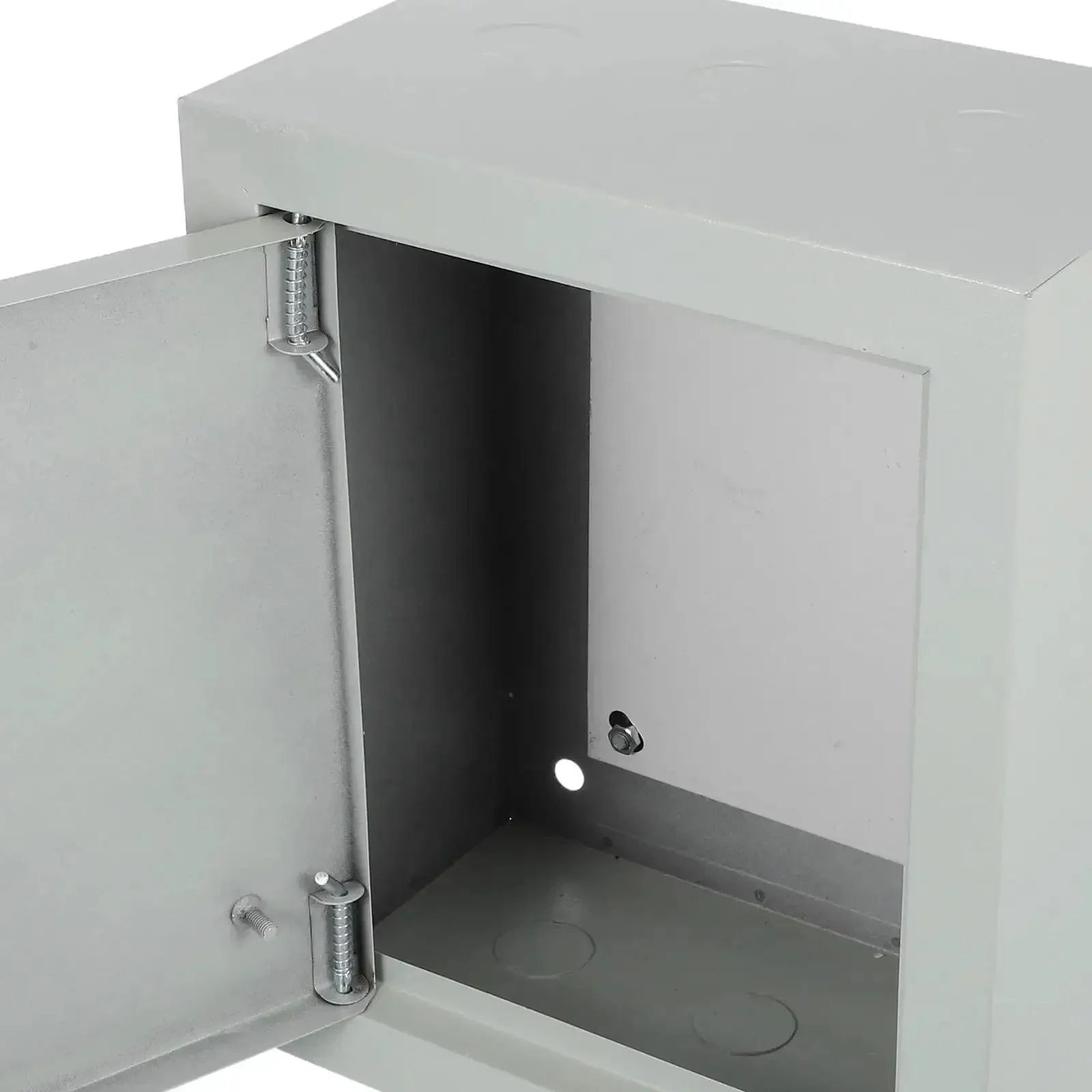Weatherproof Outdoor Electrical Junction Box With Beefy Rugged Iron Enclosure And Mounting Plate Dustproof And Waterproof Exterior Panel Box For Cable Protection Durable Outdoor Electronics Housing - Image 5