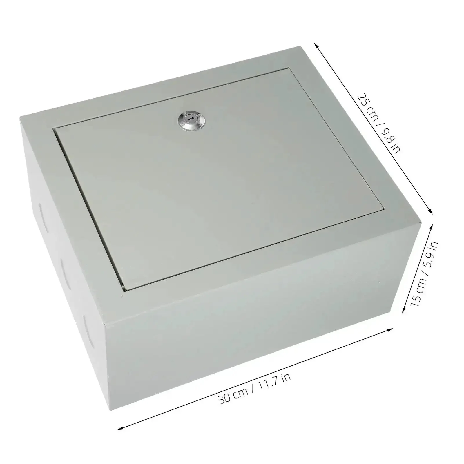 Weatherproof Outdoor Electrical Junction Box With Beefy Rugged Iron Enclosure And Mounting Plate Dustproof And Waterproof Exterior Panel Box For Cable Protection Durable Outdoor Electronics Housing - Image 9