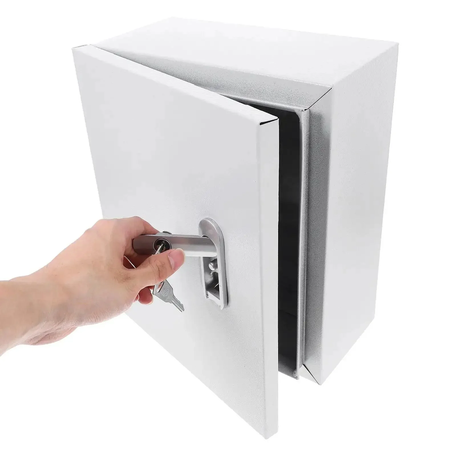 Weatherproof Wall Mounted Electrical Enclosure Box 250x300x140mm Thickened Metal Cabinet For Outdoor Power Distribution And Safe Circuit Control Waterproof Outdoor Junction Box Built To Last And Keep Your Panel Dry - Image 8