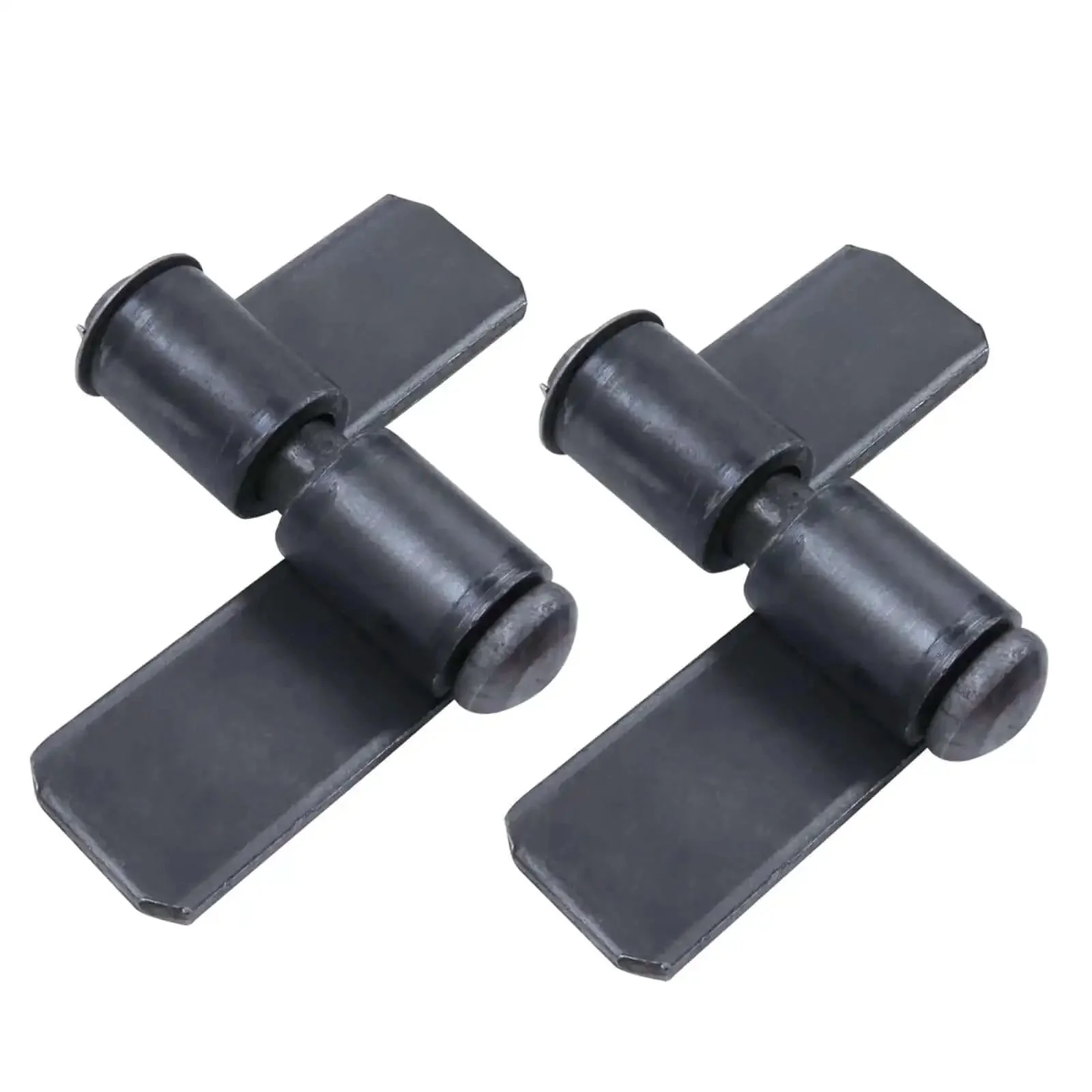Weldable Lift Off Hinges 4 2/3 Inch By 3 3/7 Inch Heavy Duty Weld Carbon Steel Lift Off Flag Hinges With Removable Pin Detachable Pack Of 2 For Exterior And Interior Doors