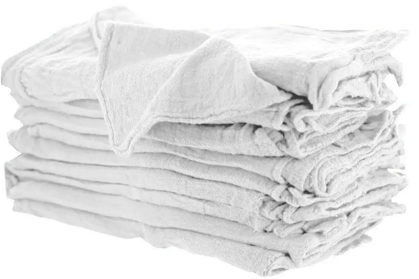 White 100 Percent Cotton Shop Towels 500 Count Heavy Duty Commercial Industrial B Grade 14 By 15 Inches Brand New Never Used For Grease Oil Spills Tools Grime In Factories Garages Auto Shops