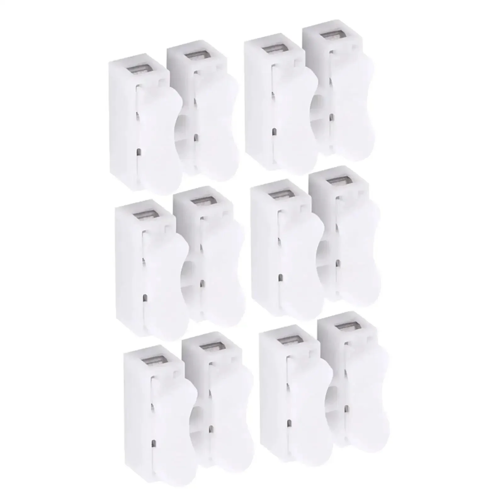 White 2 Pin Push Quick Wire Connector Set 5A 220V Spring Terminal Connectors For Motors Electrical Control Power Household Appliances Lighting And Machinery 100 Pack Easy Clip On Replaces Electrical Tape - Image 5