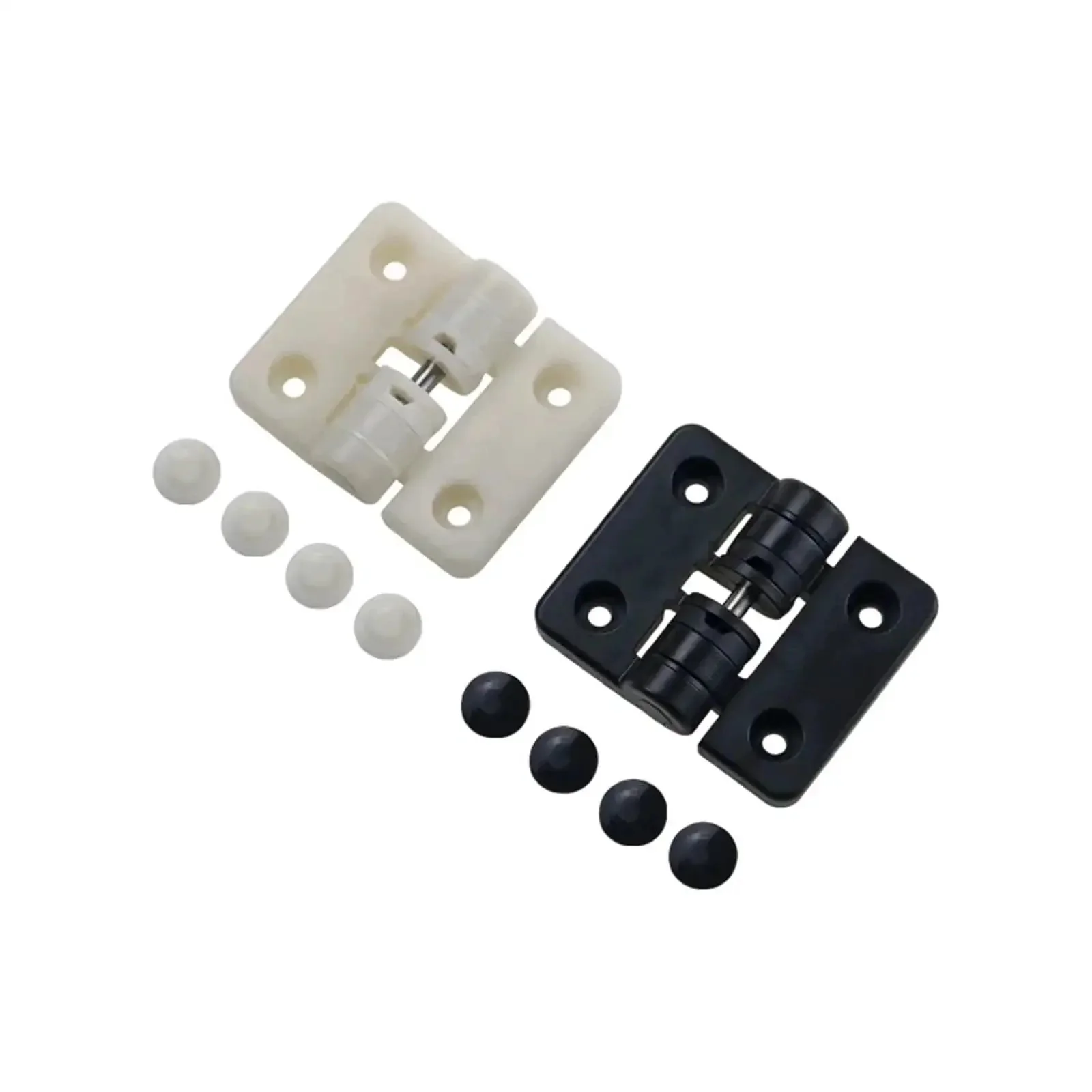 White Resin Positioning Torque 90 Degrees Hinge 1 Piece For Gate And Cabinet Doors No Fuss Easy Setup Precision Adjustable High Torque For Smooth Opening Durable Plastic Door Pivot