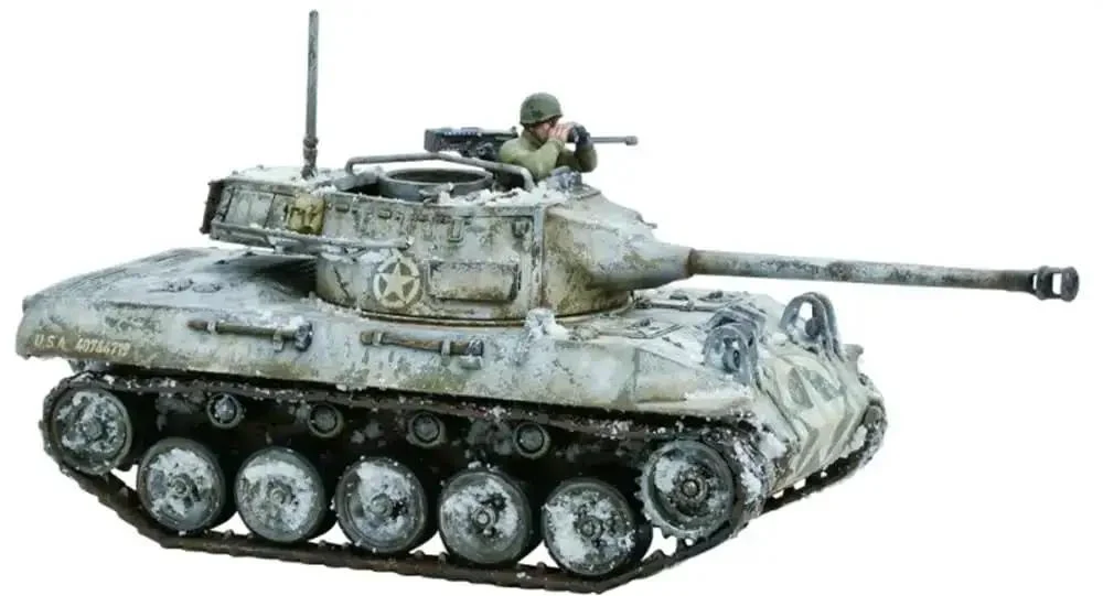 Winter US Army Bolt Action Starter Army Set With 28mm Scale Miniatures For World War II Tabletop Wargaming Includes 36 Plastic Infantry And Metal Officer NCO Medic Radio Operator Two Metal Machine Gun Teams Mortar Team And 105mm Support - Image 3
