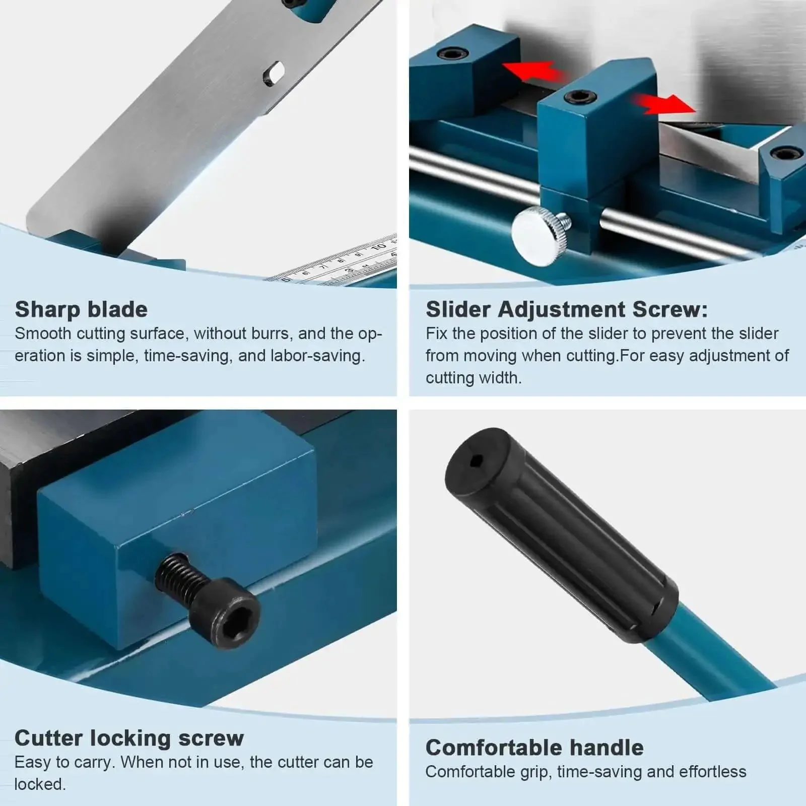 Wire Duct Cutter Tool For Open Slot PVC Trunking And Duct Covers With Adjustable Width Ruler Pro Grade DIY Friendly Easy Plastic Wire Duct Cutting For Open Slots Not For Closed Ducts - Image 2