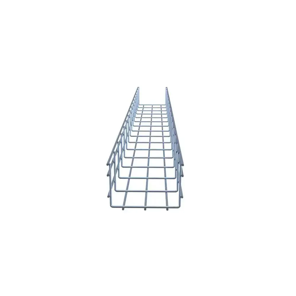 Wire Mesh Cable Tray 2-Pack, Electro Zinc Plated Silver Steel, Cuttable Metal Cable Tray For Cable Management, Durable Non Corrosive Finish, Measures 3.93 x 5.91 x 59.06 Inches - Image 3