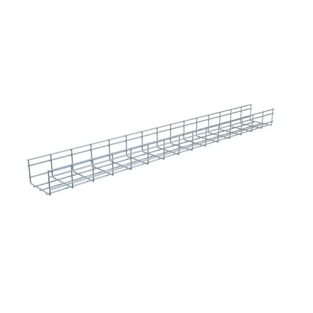Wire Mesh Cable Tray 2-Pack, Electro Zinc Plated Silver Steel, Cuttable Metal Cable Tray For Cable Management, Durable Non Corrosive Finish, Measures 3.93 x 5.91 x 59.06 Inches - Image 5
