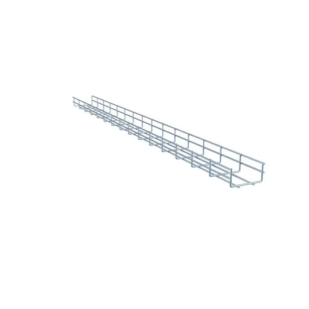 Wire Mesh Cable Tray Kit Electro Zinc Plated Steel Silver 1.97 Inch By 3.94 Inch By 59.06 Inch 2 Pack Durable Cuttable Cable Channel For Easy Cable Management In Racks And Cabinets Pro Grade Build DIY Friendly Non Corrosive - Image 2