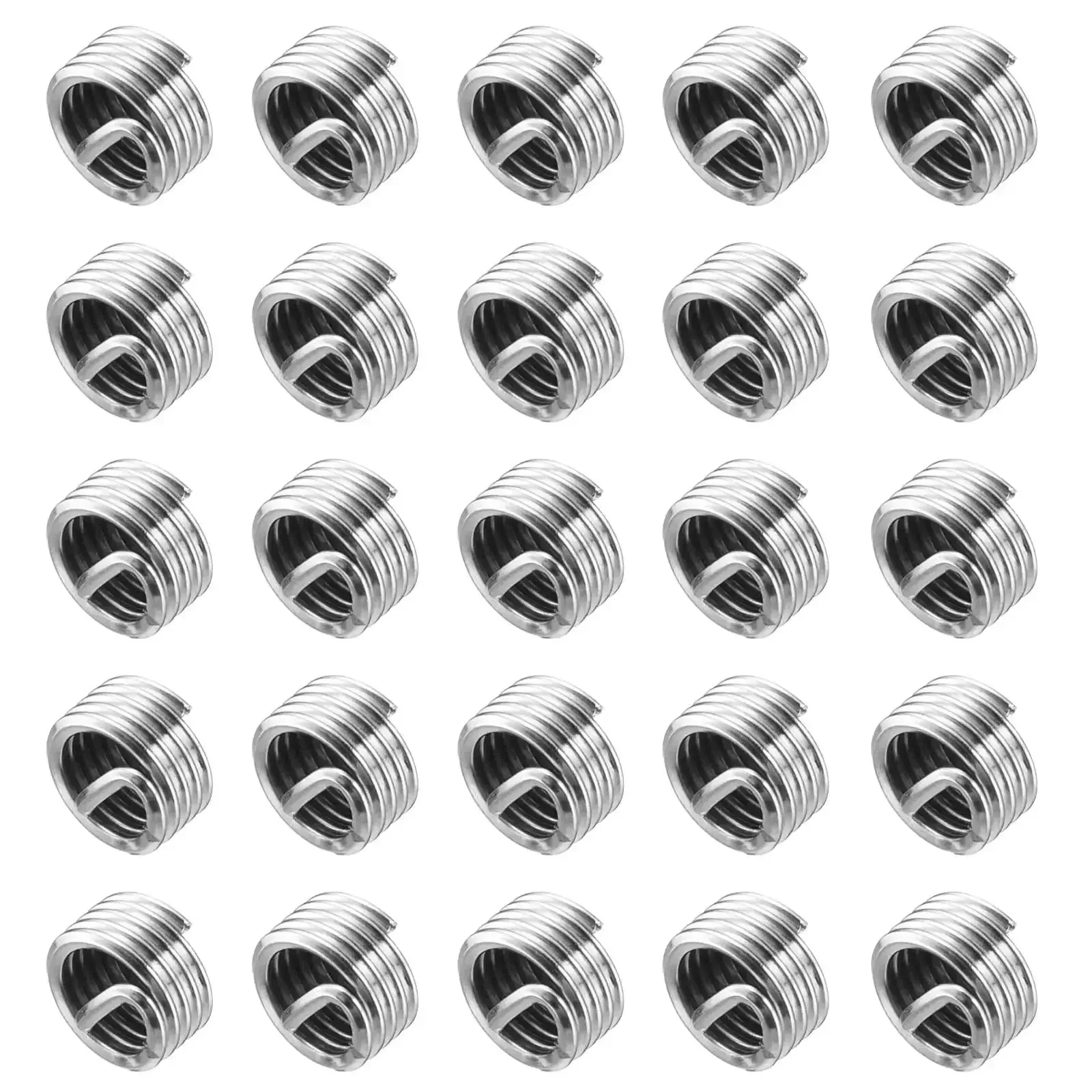 Wire Thread Inserts 10-32 UNF Helical Coiled Type 304 Stainless Steel Thread Repair Kit For Mechanical Equipment 50 Pack 1D 3/16 Inch Effective Length After Installation