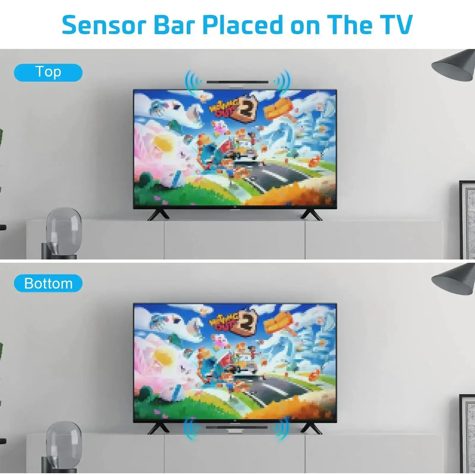 Wired Sensor Bar For Wii And Wii U Replacement, Motion Sensor Bar With Precise Infrared Tracking, Plug And Play Accessory For Nintendo Wii Console, High Compatibility For Smooth Gaming Experience - Image 3