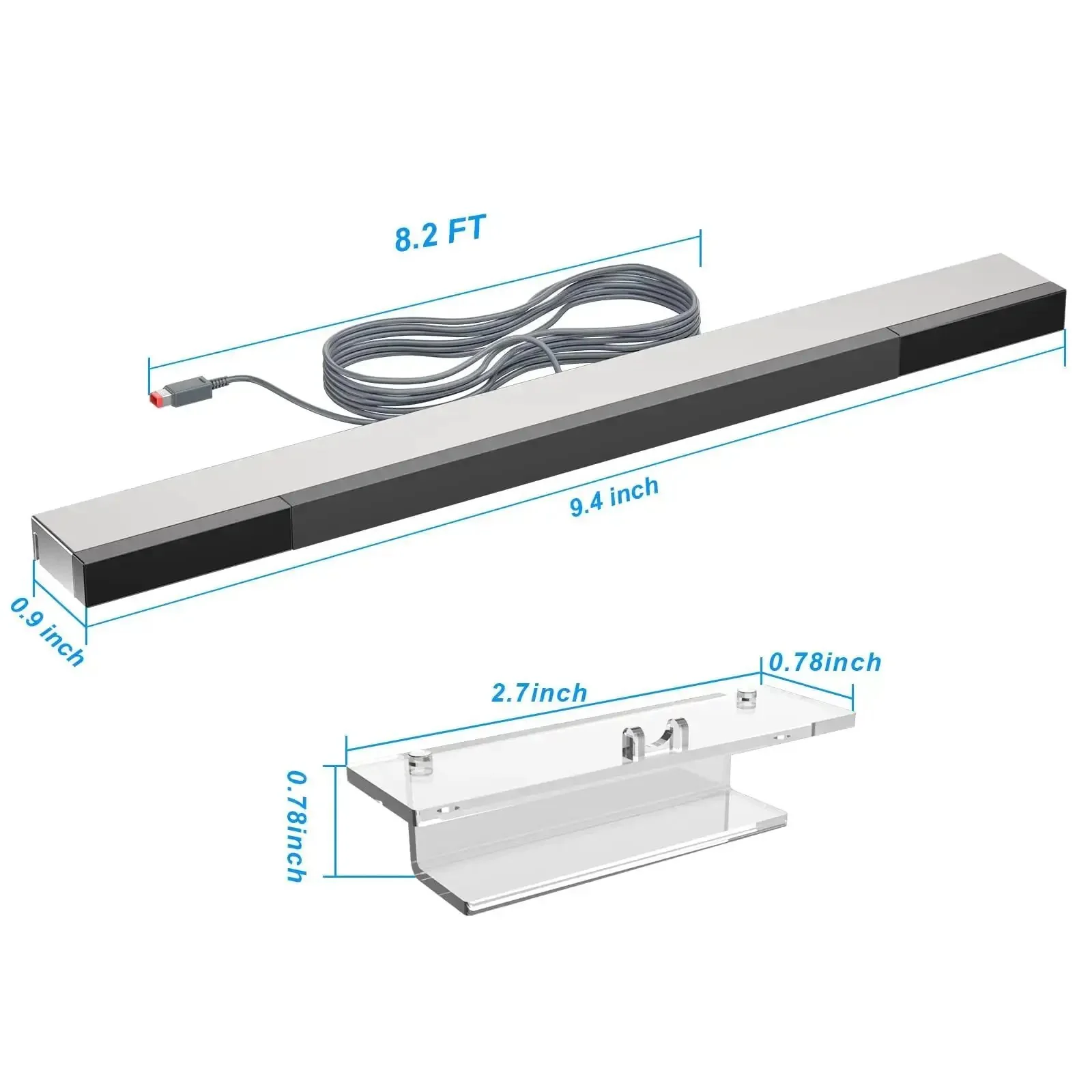 Wired Sensor Bar For Wii And Wii U Replacement, Motion Sensor Bar With Precise Infrared Tracking, Plug And Play Accessory For Nintendo Wii Console, High Compatibility For Smooth Gaming Experience - Image 4
