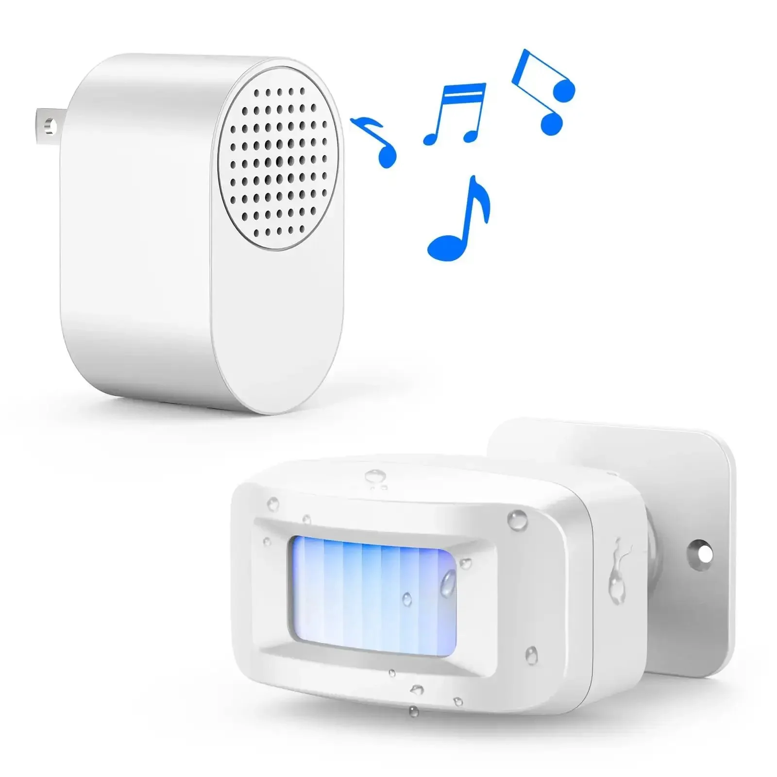 Wireless Driveway Alarm System Weatherproof Motion Sensor With Plug In Receiver And Loud Chimes Outdoor Security Alert Monitor For People Vehicles And Pets Up To 500 Feet Long Range No Fuss Setup