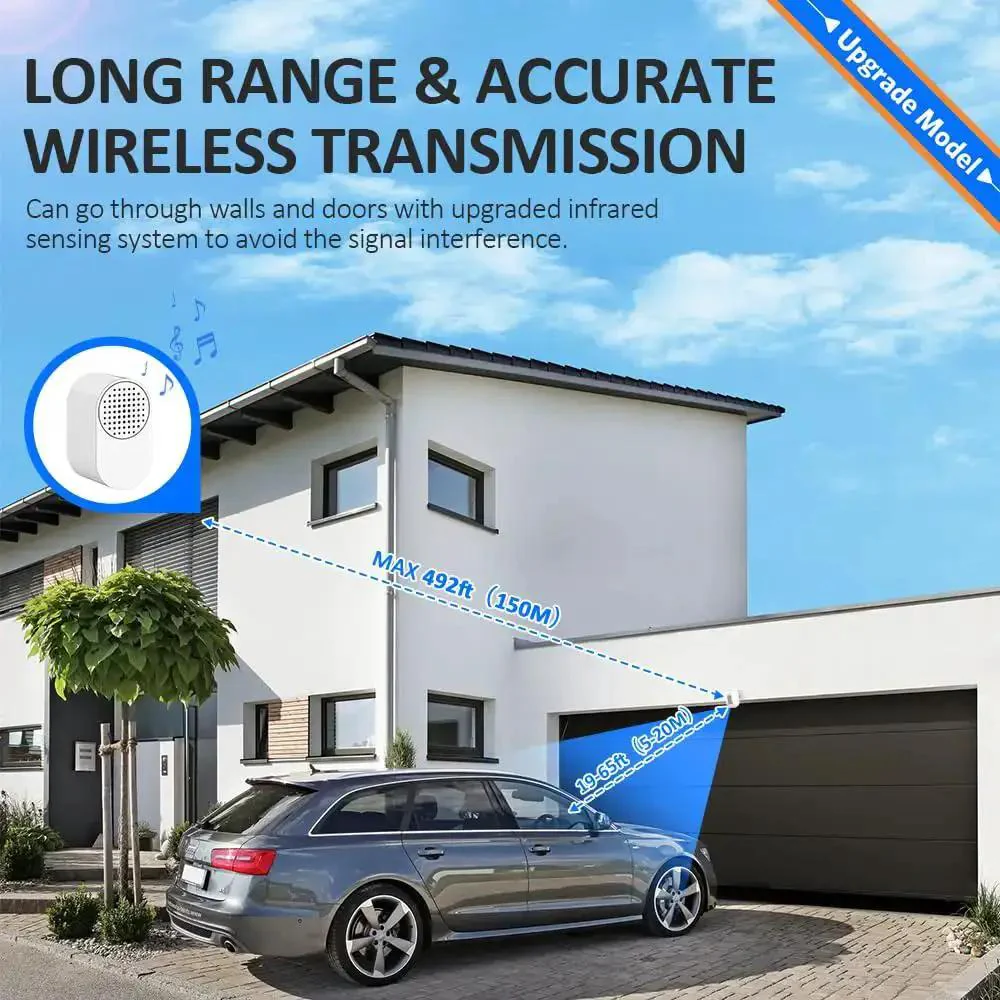 Wireless Driveway Alarm System Weatherproof Motion Sensor With Plug In Receiver And Loud Chimes Outdoor Security Alert Monitor For People Vehicles And Pets Up To 500 Feet Long Range No Fuss Setup - Image 8
