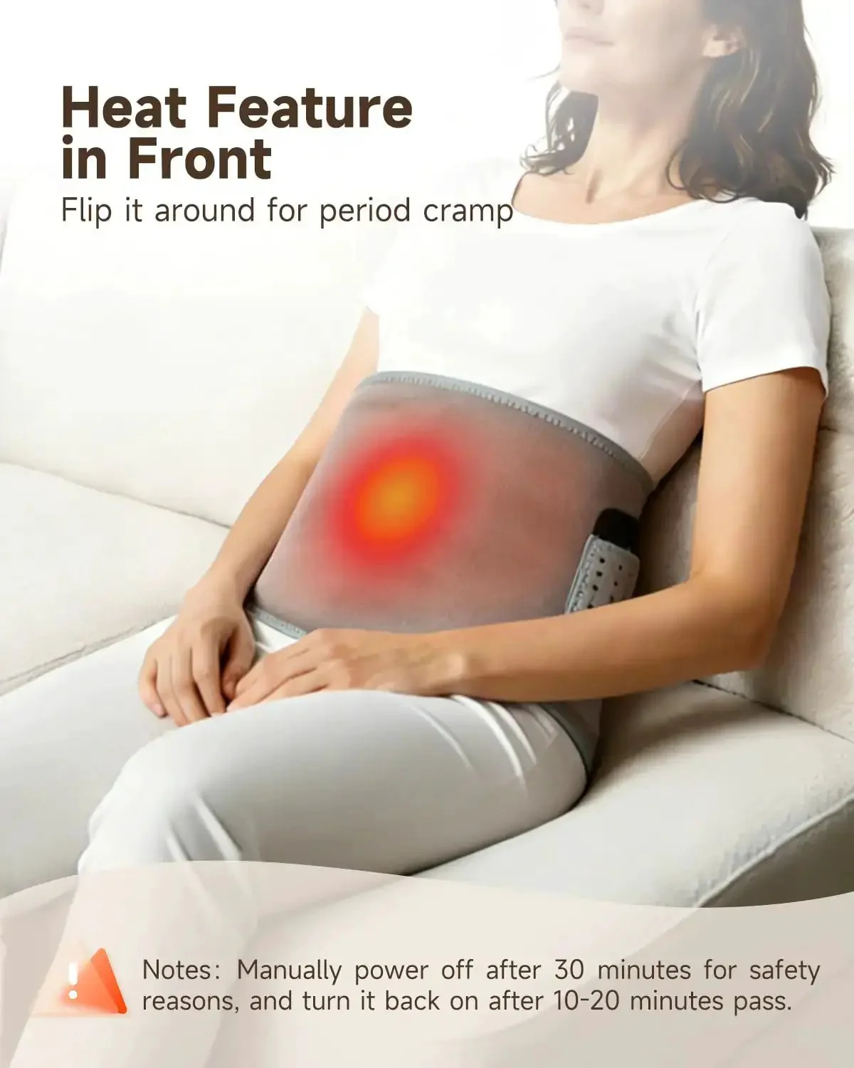 Wireless Heating Pad With Massager For Back Pain Relief Portable Wearable Heat Belt For Lower Back 8000mAh Rechargeable Electric With Three Heat Levels And Three Vibration Settings A Cozy Pain Relief Gadget For Women Men Seniors - Image 2