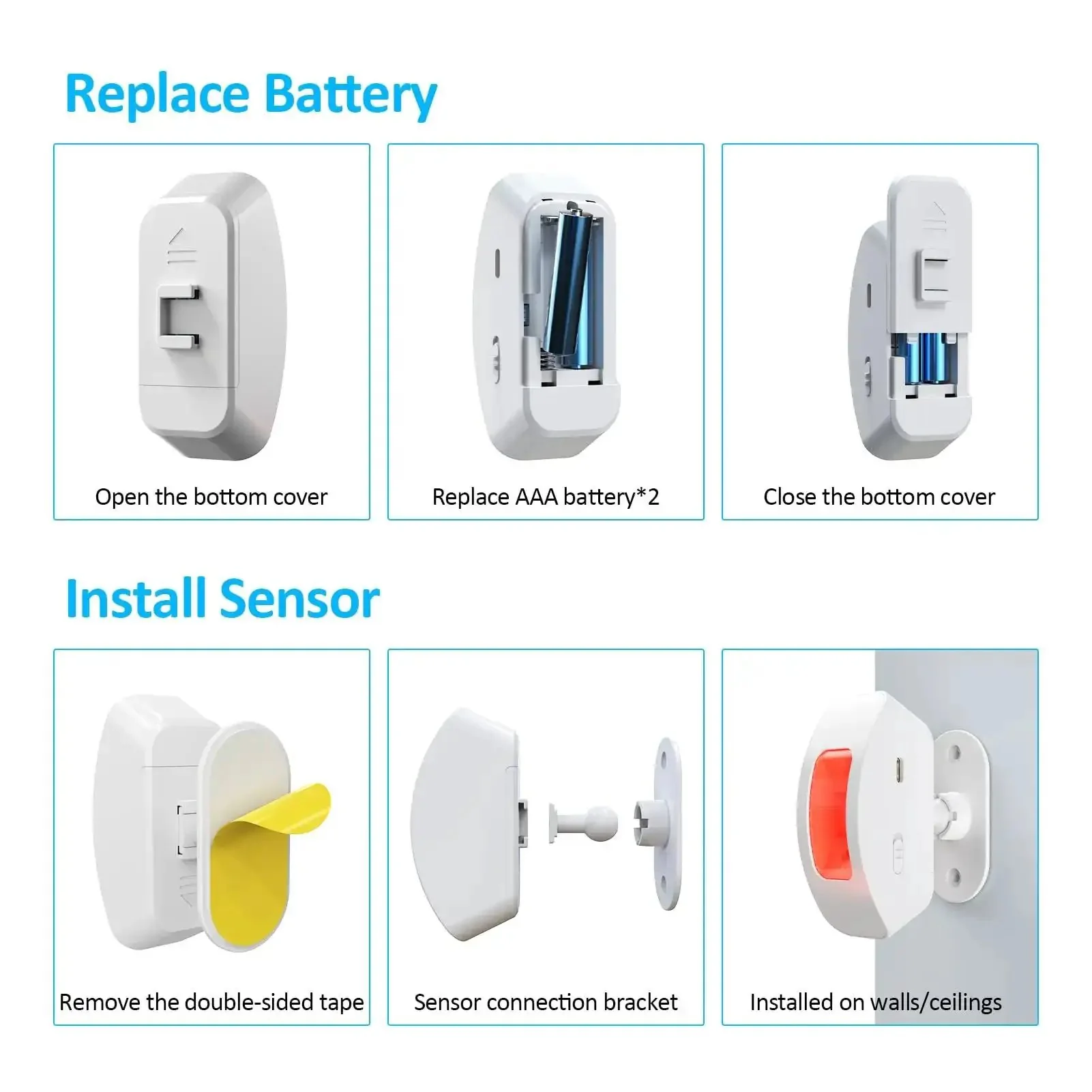 Wireless Pro Motion Sensor Alarm For Home Office And Store Security With 32 Regular And 3 Alarm Ringtones And LED Light Alerts Indoor Motion Detector Door Chime Featuring Adjustable Volume Up To 110 Decibels And 500 Feet Transmission Range - Image 2