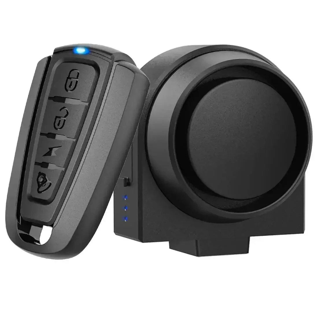 Wireless Remote Bike Alarm With 115dB Siren Motion Sensor 3 Level Volume Waterproof USB C Rechargeable Thief Proof Security System For Motorcycle For Vehicle