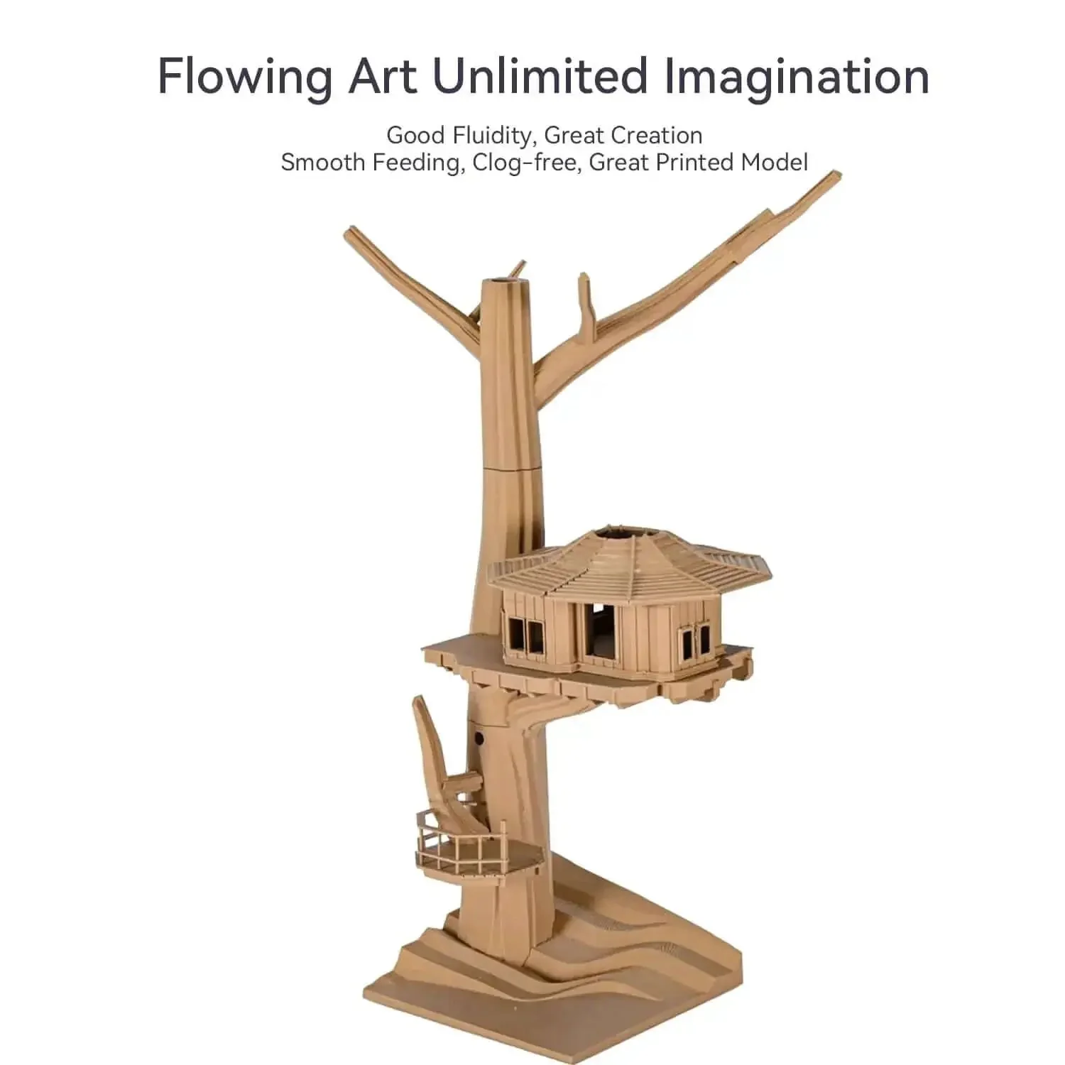 Wood Filament PLA 1.75mm For 3D Printing Real Wood Texture Silk Finish 1kg Spool Compatible With All FDM Printers Eco Friendly Low Waste And Super Easy To Print With Toughness And Rich Wood Look - Image 4