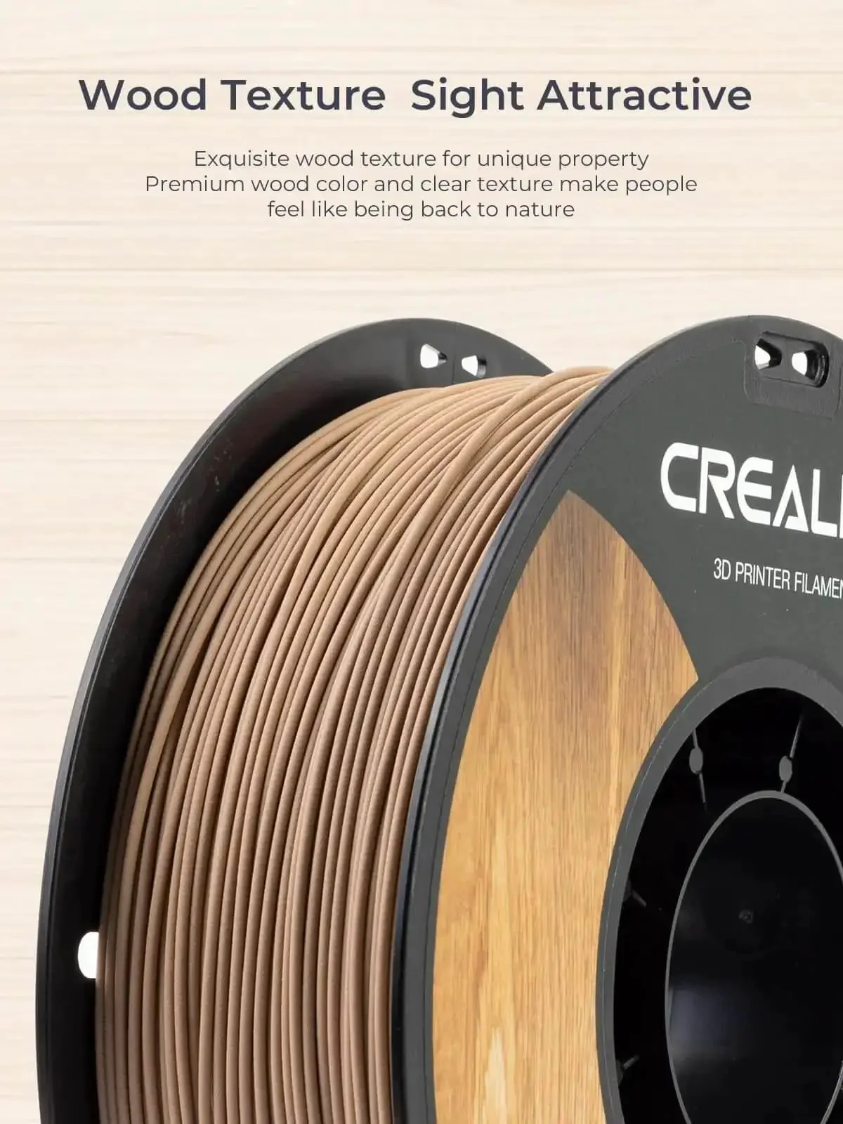 Wood Filament PLA For 3D Printing, 1.75 mm Diameter, 1kg Spool, Smooth Silk Finish With Real Wood Look, Durable And Easy To Feed, Eco Friendly Green Material, Compatible With All 3D Printers For Real Wood Vibe - Image 6