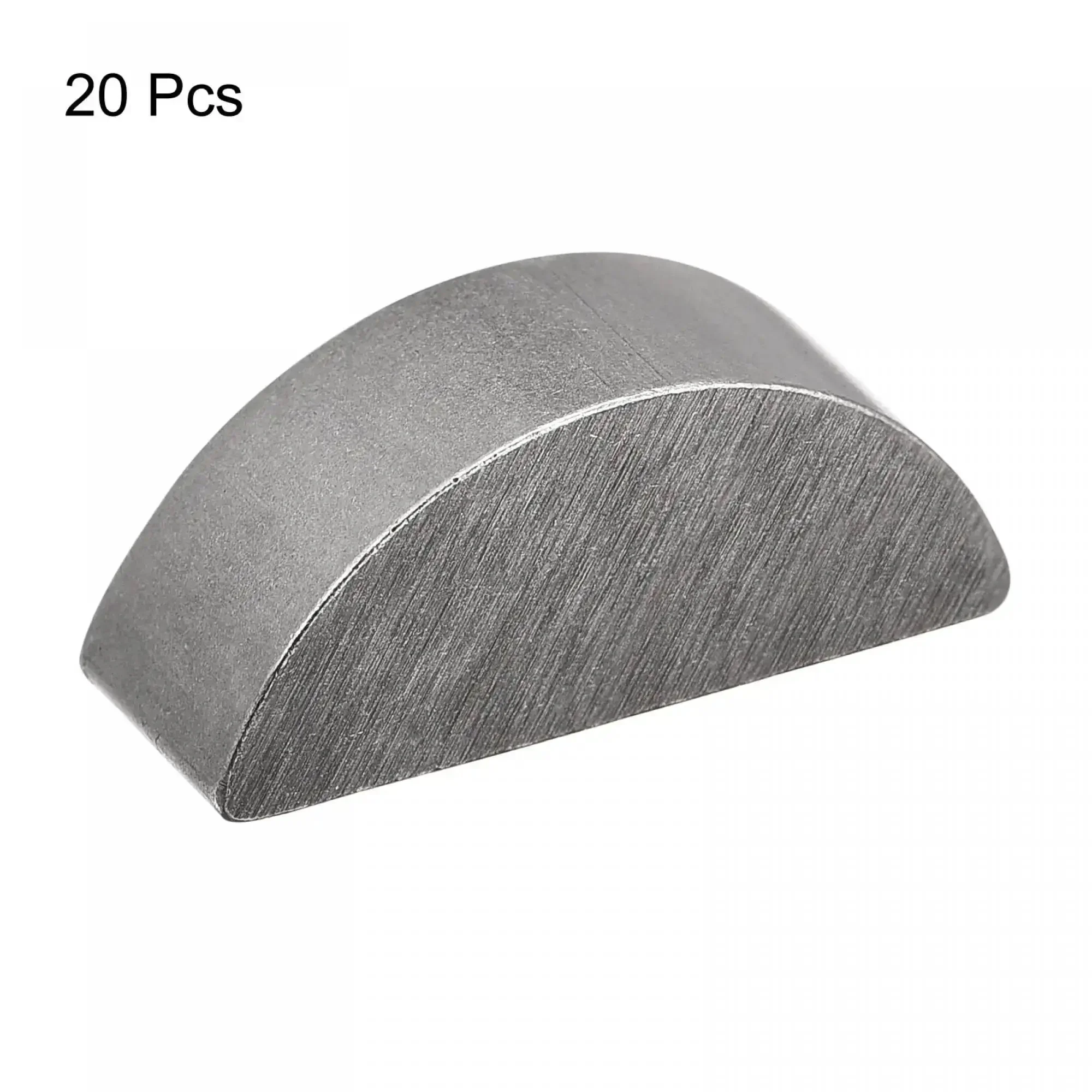 Woodruff Keys Set 20 Pcs 8mm Width X 10mm Height X 25mm Diameter Semicircle Key Stock Carbon Steel Polished Heavy Duty For Shaft Keyways And Machine Assemblies - Image 6