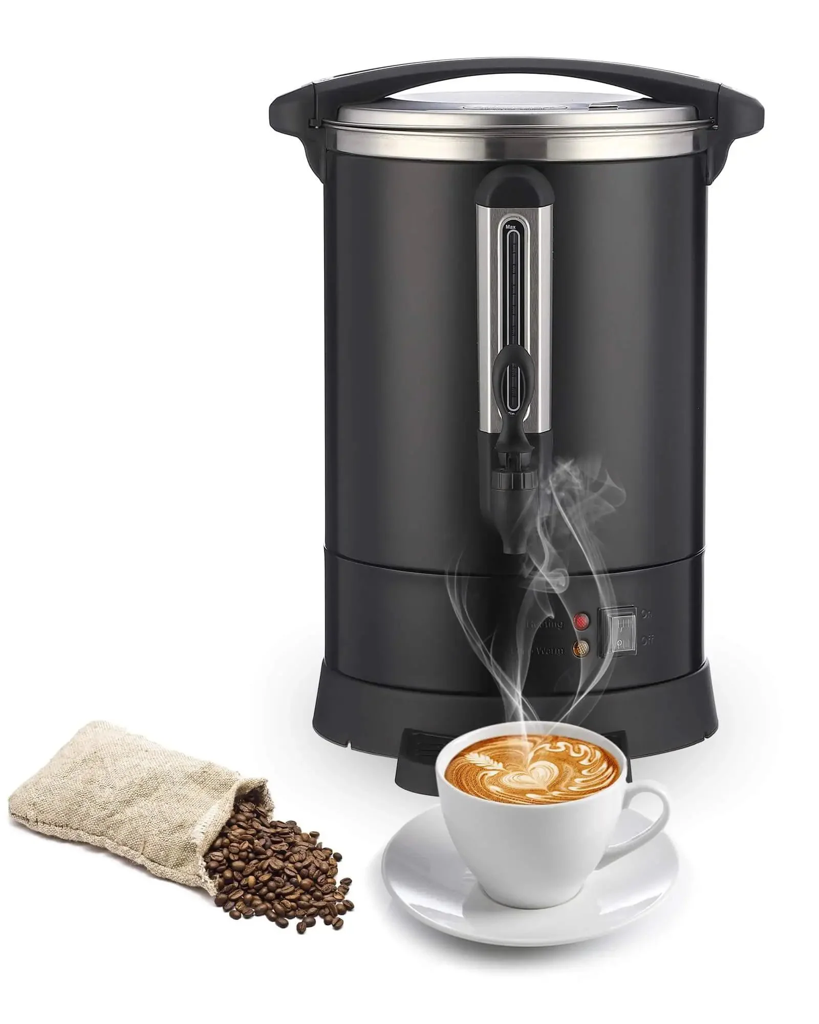 Workhorse 120 Cup Commercial Coffee Maker With 18 L Stainless Steel Urn Double Layer Hot Beverage Dispenser For Catering Office Restaurant Church Or School Fast Brew Electric Coffee And Hot Water Dispenser
