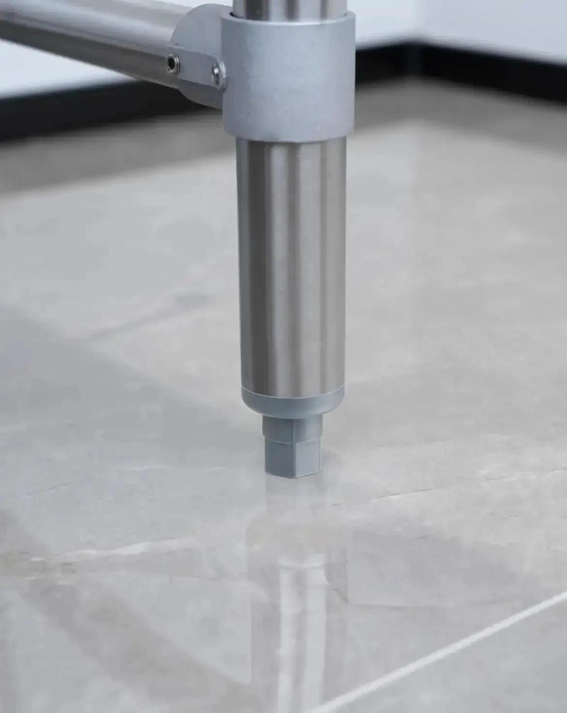 Workhorse Adjustable Bullet Feet For One And Five Eighths Inch Tubing On Industrial Kitchen Work Tables Heavy Duty Plastic Leg Levelers For Stainless Steel Restaurant And Bar Sinks Set Of Four - Image 2