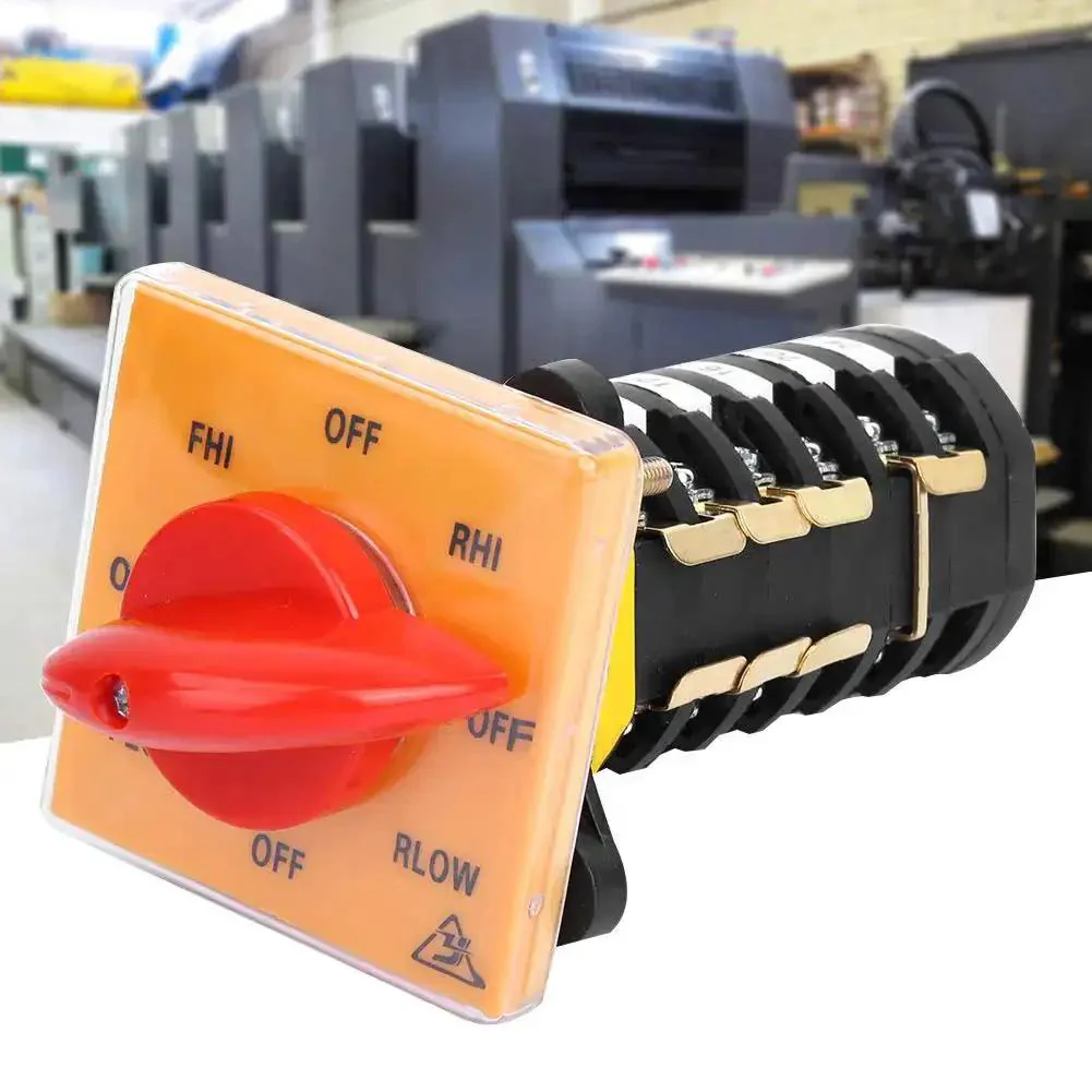 Workhorse Eight Position Rotary Cam Switch For Milling Machines, Universal Changeover Selector With Panel Mount, 25A 500V Heavy Duty Industrial Switch For Quick And Smooth Changeovers - Image 3
