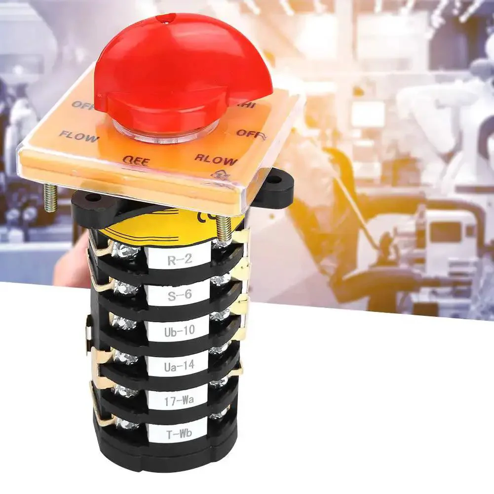 Workhorse Eight Position Rotary Cam Switch For Milling Machines, Universal Changeover Selector With Panel Mount, 25A 500V Heavy Duty Industrial Switch For Quick And Smooth Changeovers - Image 5