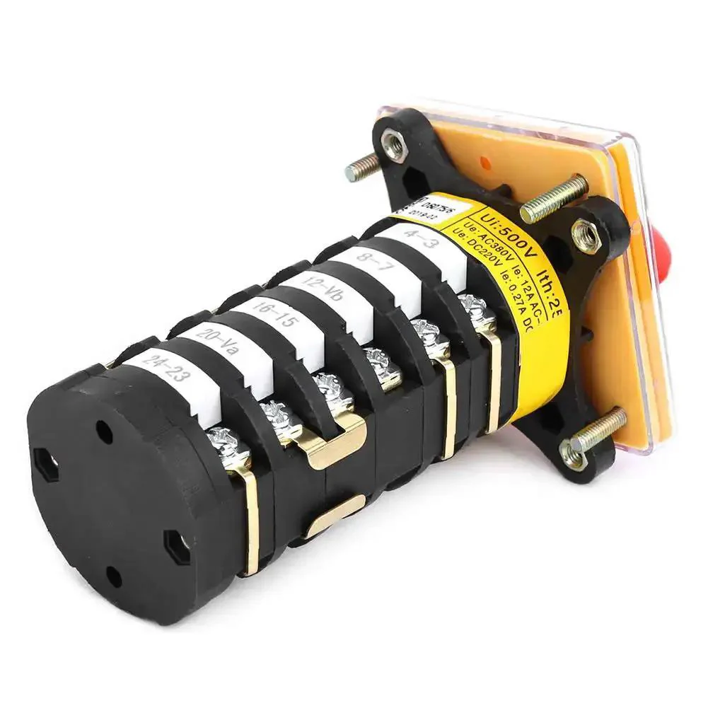 Workhorse Eight Position Rotary Cam Switch For Milling Machines, Universal Changeover Selector With Panel Mount, 25A 500V Heavy Duty Industrial Switch For Quick And Smooth Changeovers - Image 8