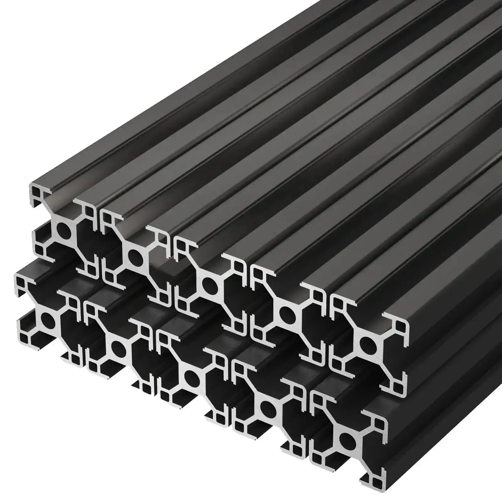 Workhorse T Slot 3030 Aluminum Extrusion 39.4 Inch European Standard Anodized Linear Rail Black For DIY 3D Printer And CNC Machine Build Ready High Strength Aluminum Profile For Precise Stable Milling And Automation