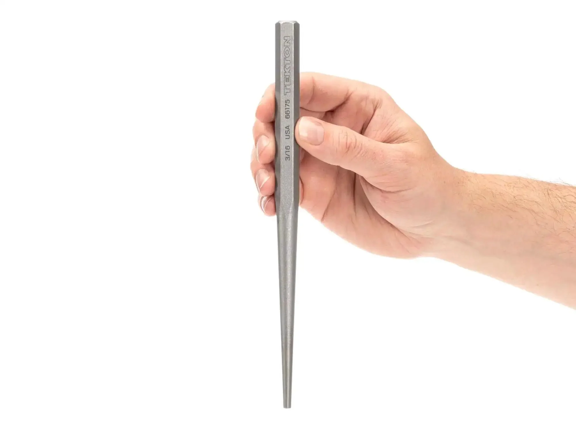 Workhorse Three Sixteenth Inch Alignment Punch For Precise Hole Alignment In Multi Part Assembly Self Centering Nose Guides Holes High Carbon Steel Heat Treated Tip Straight And True Pro Grade USA Made Tool For Quick Accurate Fits - Image 3